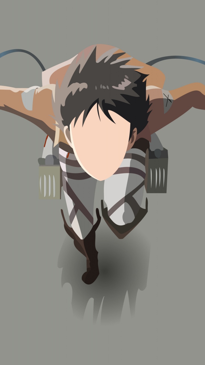 Обои нападение на титан, эрен йегер, аниме, 3d моделирование, холодное оружие в разрешении 720x1280