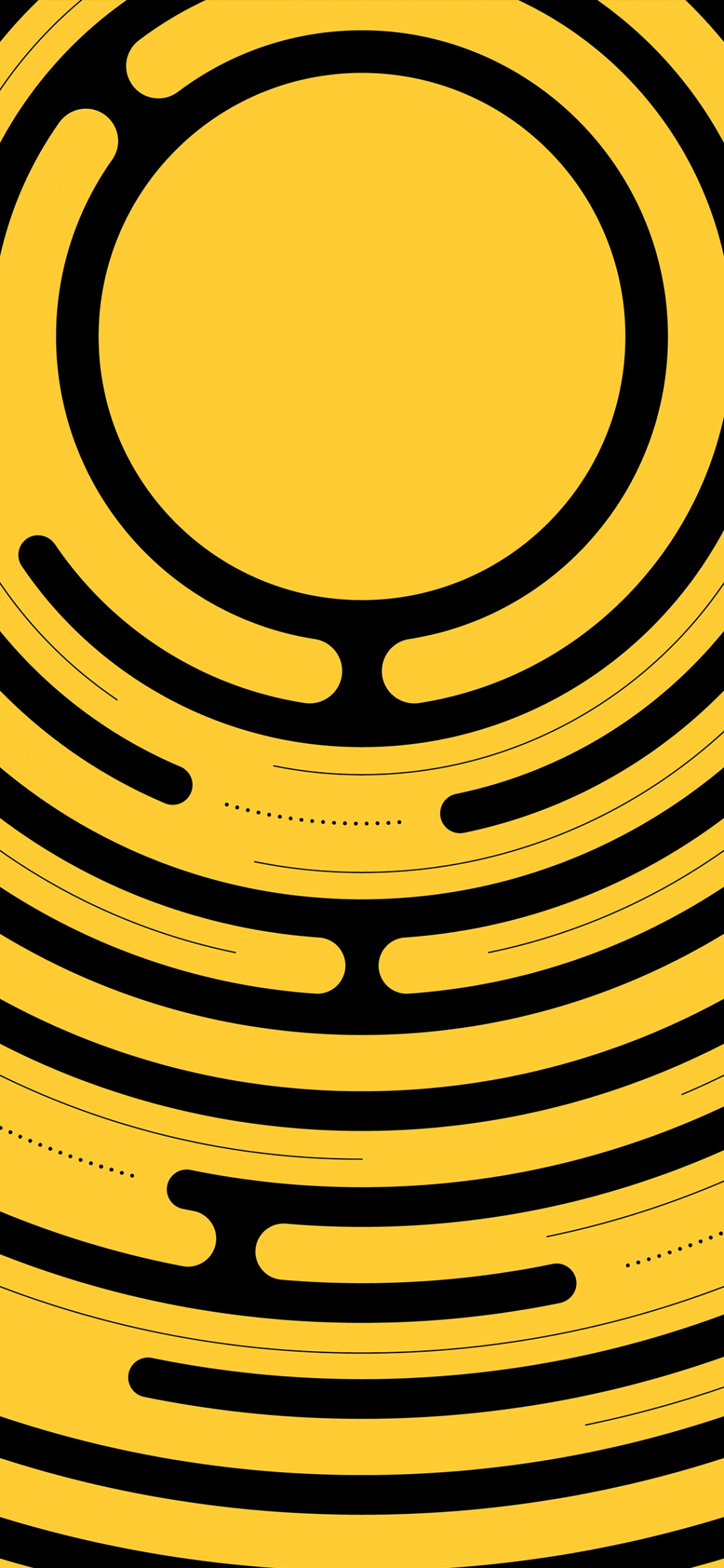 Обои круг, параллель, симметрия, узор, ресничка в разрешении 1125x2436