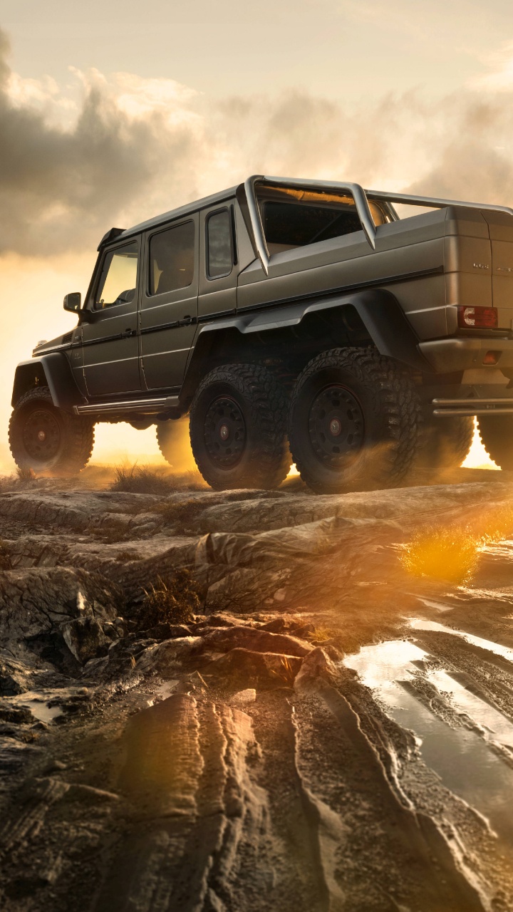 Обои Мерседес модели G63 АМГ, Брабус, авто, Мерседес-Бенц g63 АМГ 6х6, Офф-роуд в разрешении 720x1280