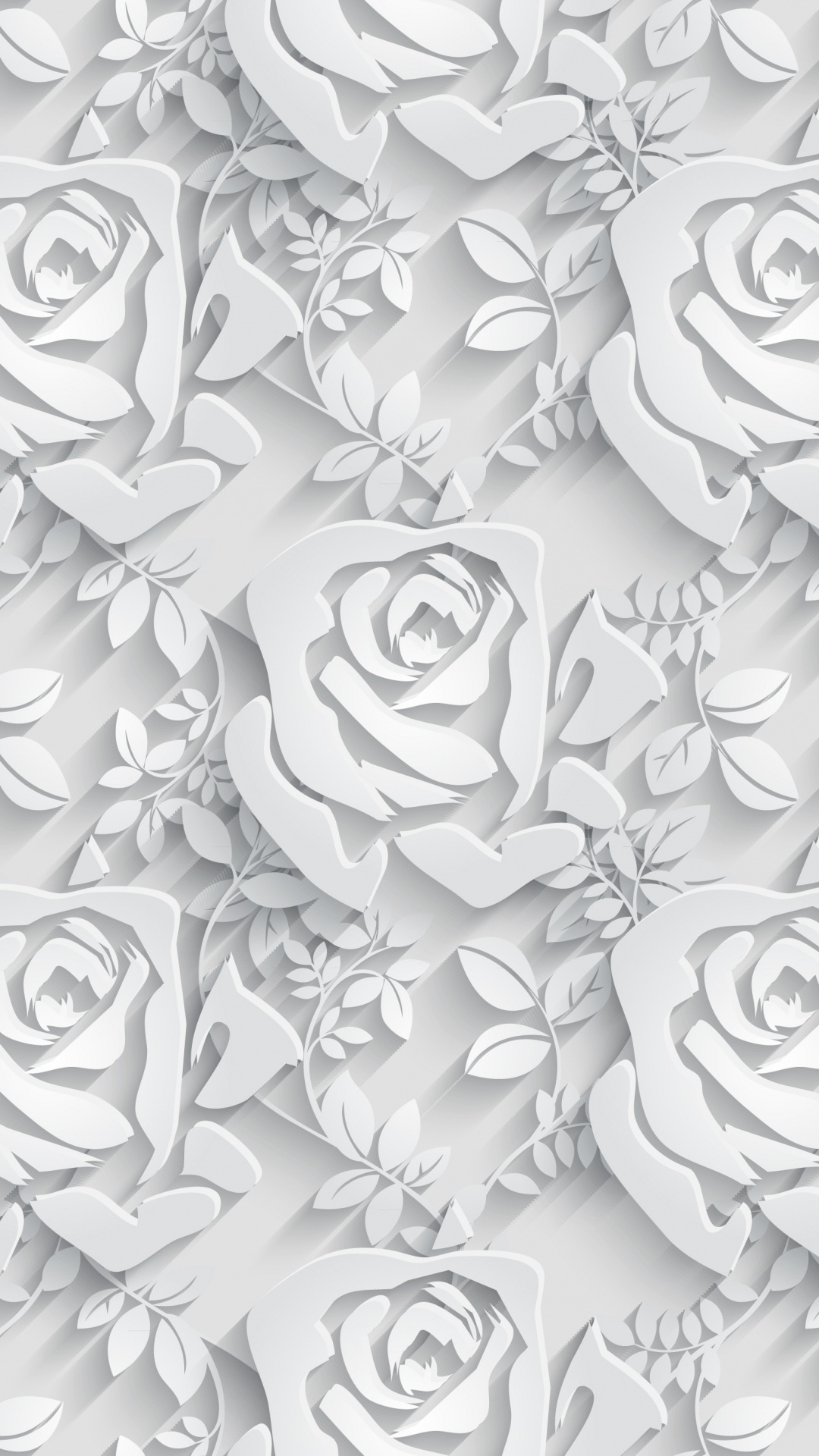 Обои узор, цветок, векторная графика, дизайн, лепесток в разрешении 1080x1920