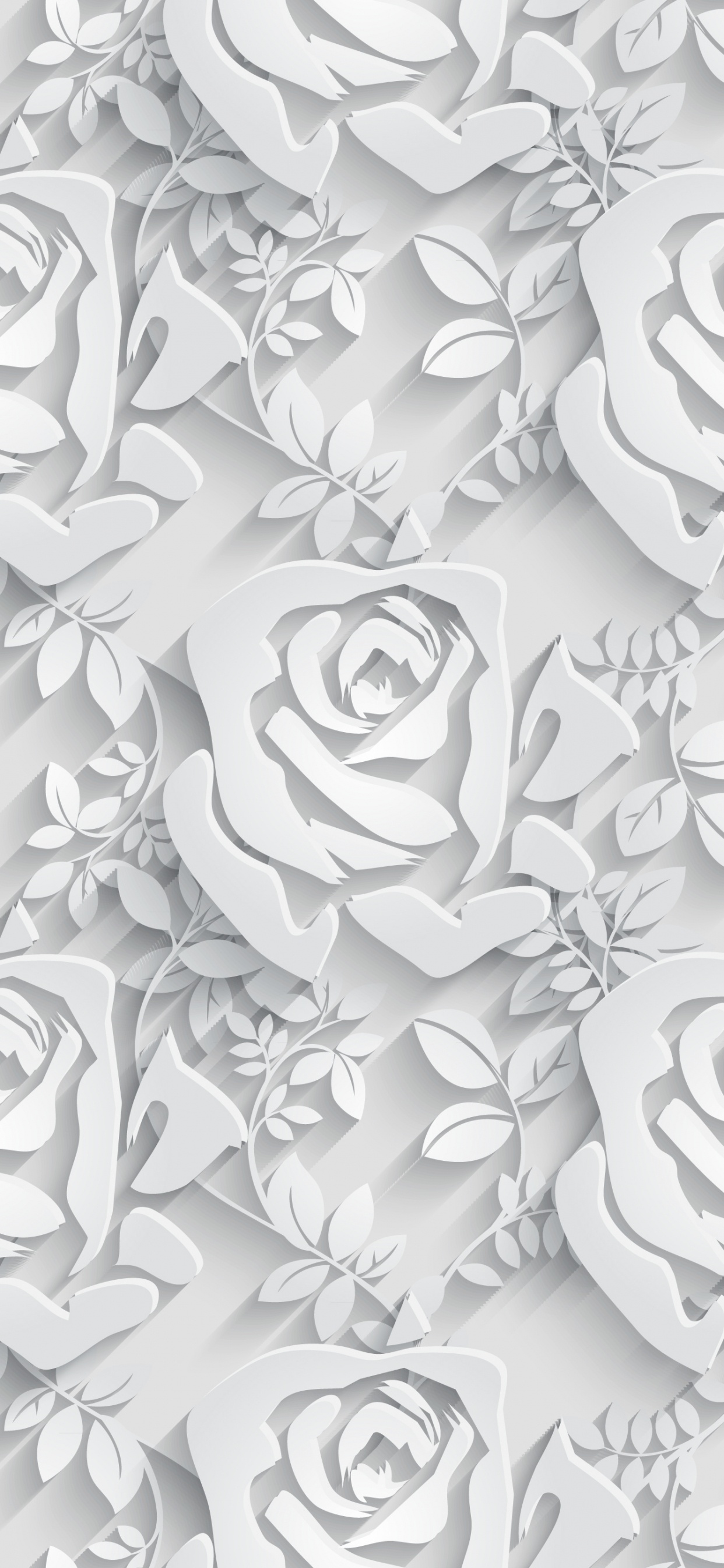 Обои узор, цветок, векторная графика, дизайн, лепесток в разрешении 1242x2688