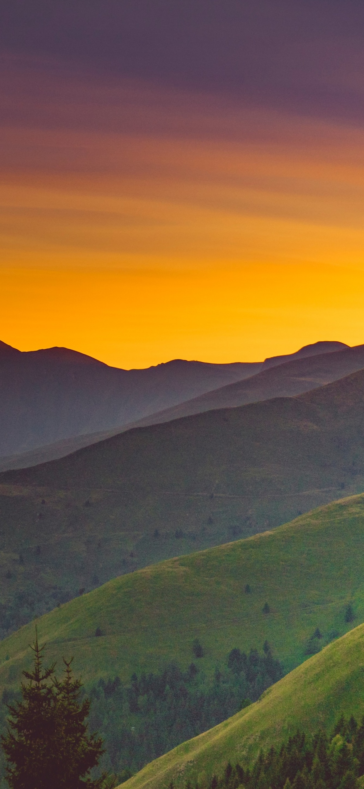 Обои сумрак, облако, атмосфера, гора, экорегион в разрешении 1242x2688