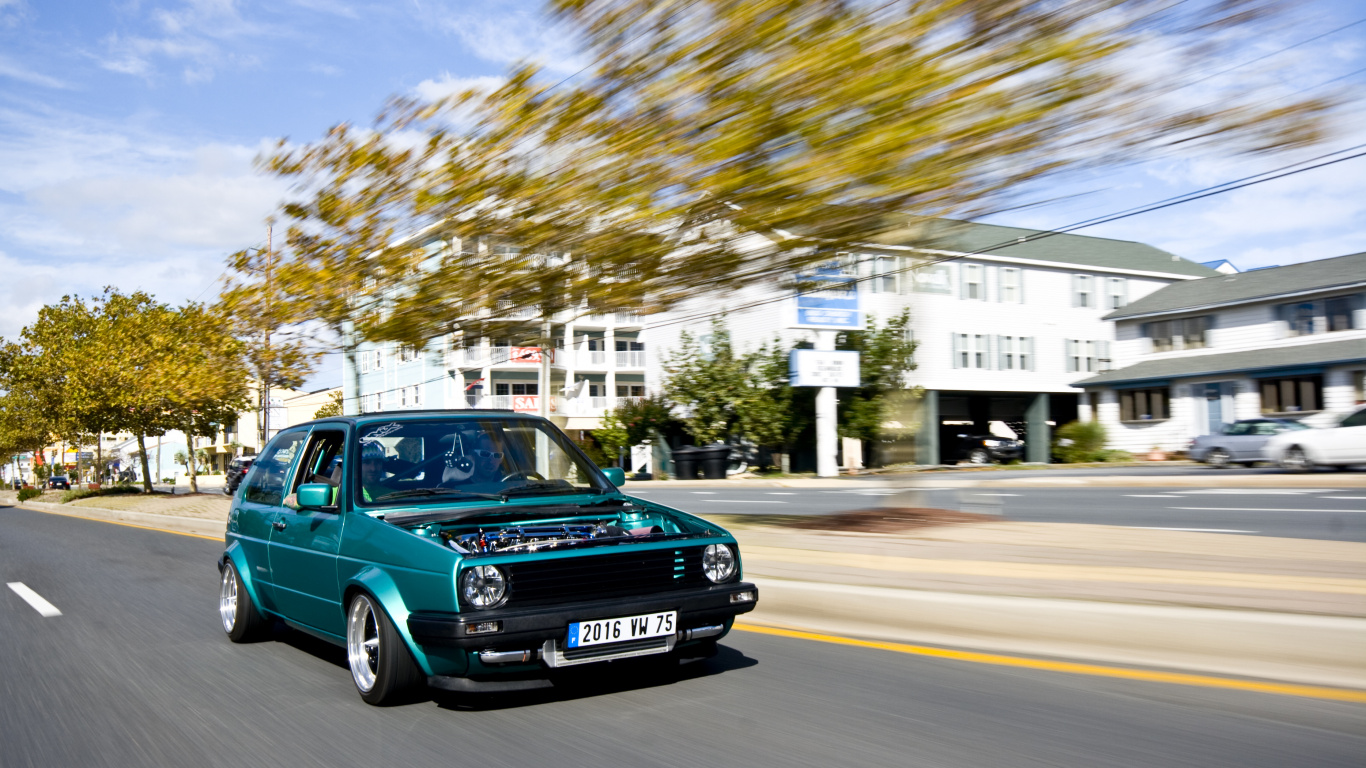 Обои Фольксваген, авто, тюнинг автомобилей, Ралли регулярность, городской автомобиль в разрешении 1366x768