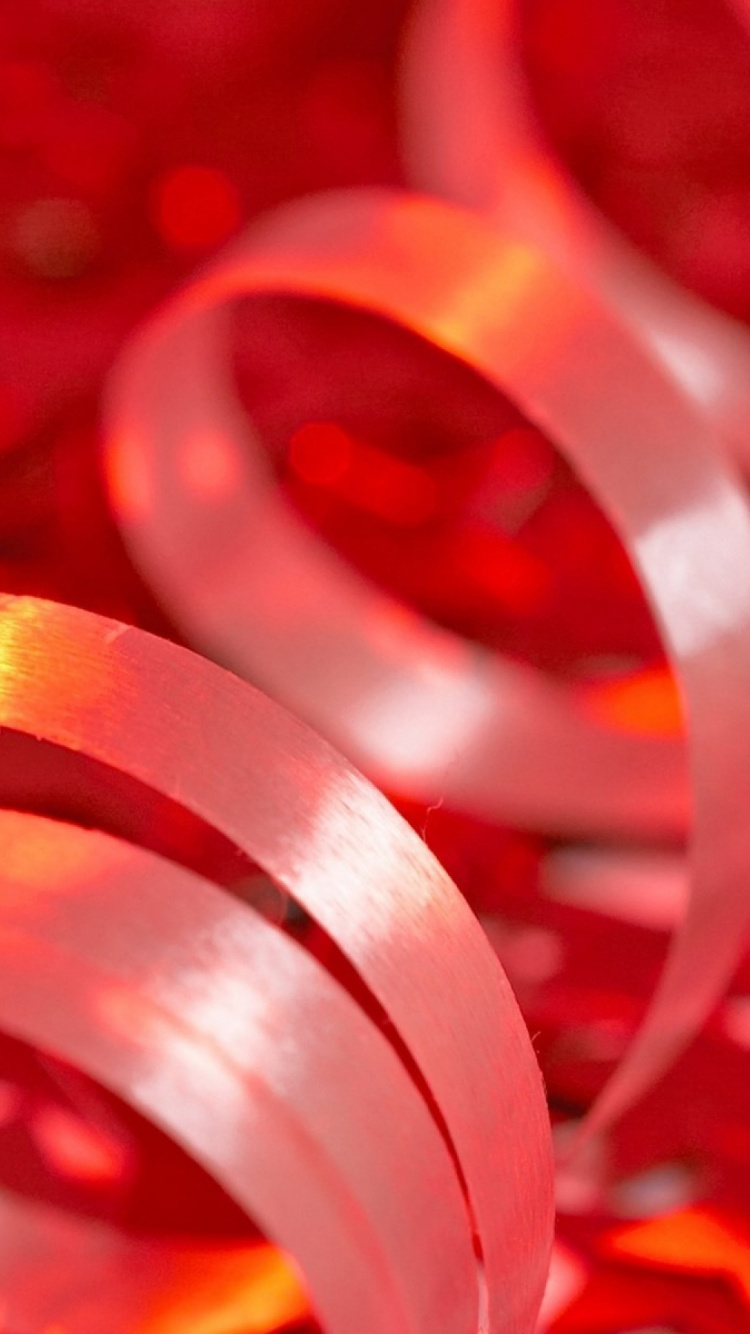 Обои Рождественский день, рождественский орнамент, красный цвет, свет, Рождественские украшения в разрешении 750x1334