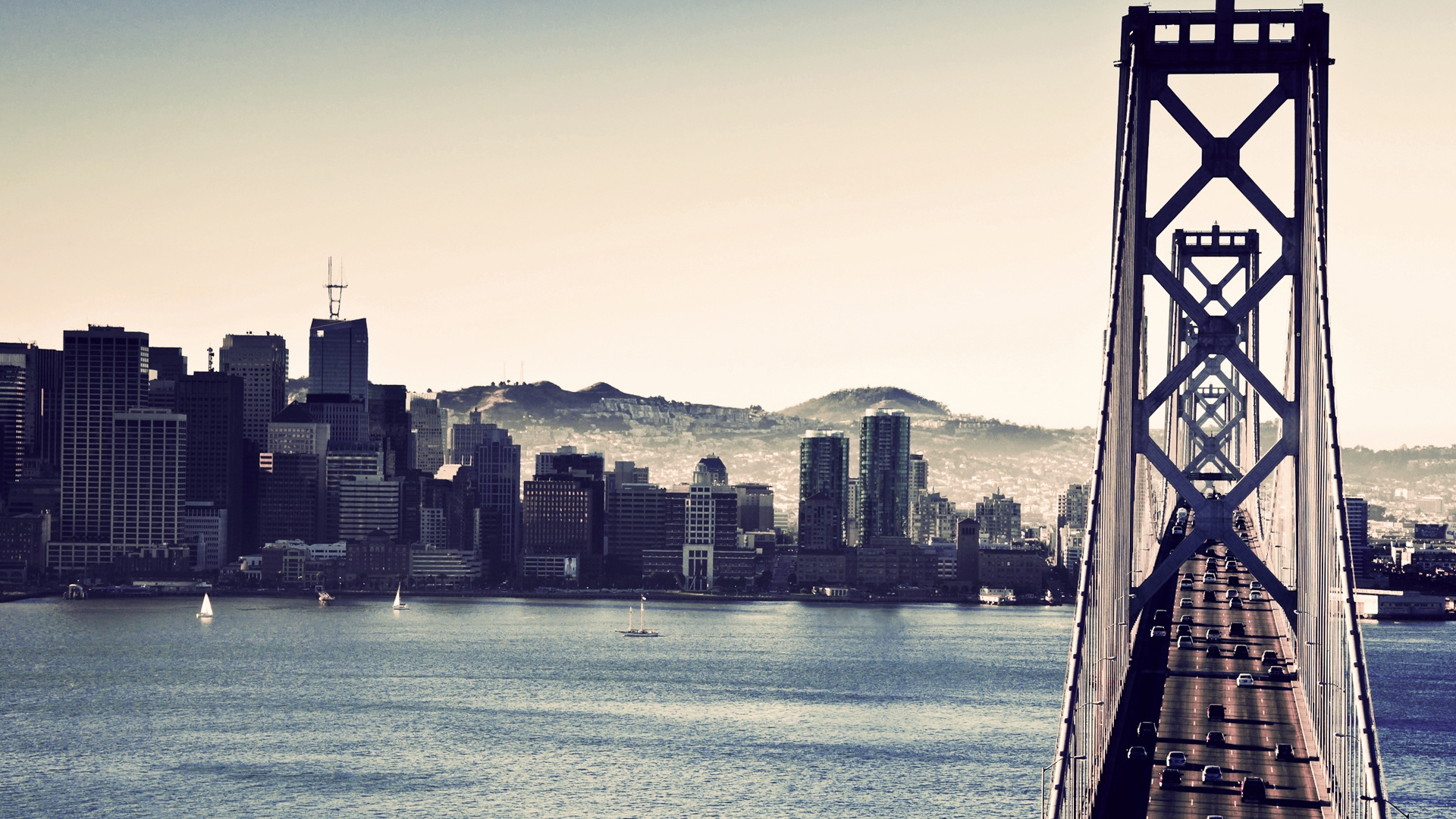 Обои мост Golden Gate, город, вода, городской район, городской пейзаж в разрешении 1920x1080