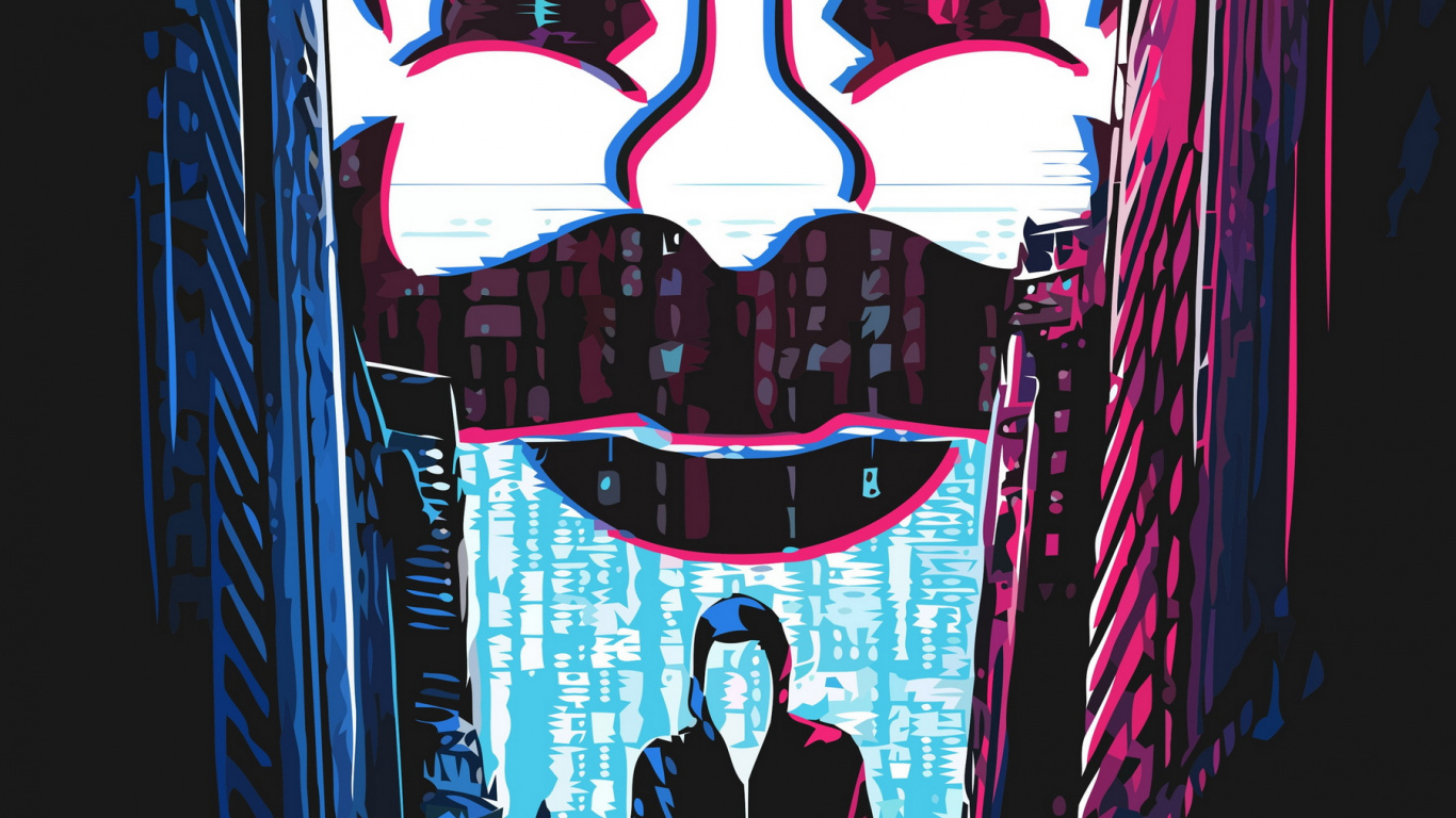 Обои графический дизайн, арт, рукав, пурпурный цвет, живопись в разрешении 1366x768