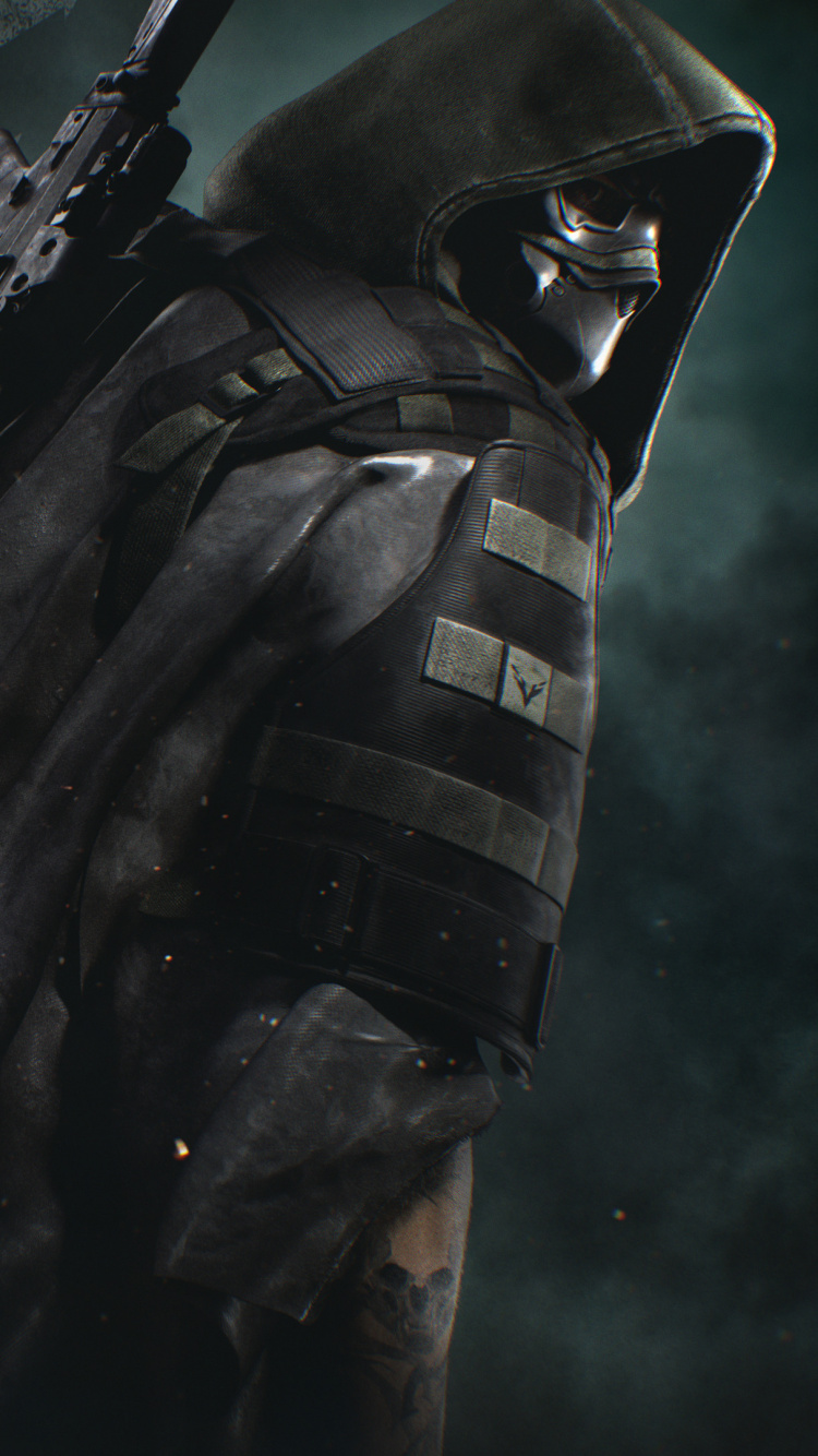 Обои Тома Клансиса Призрак Recon Останова, tom clancys ghost recon wildlands, ubisoft, темнота, иллюстрация в разрешении 750x1334