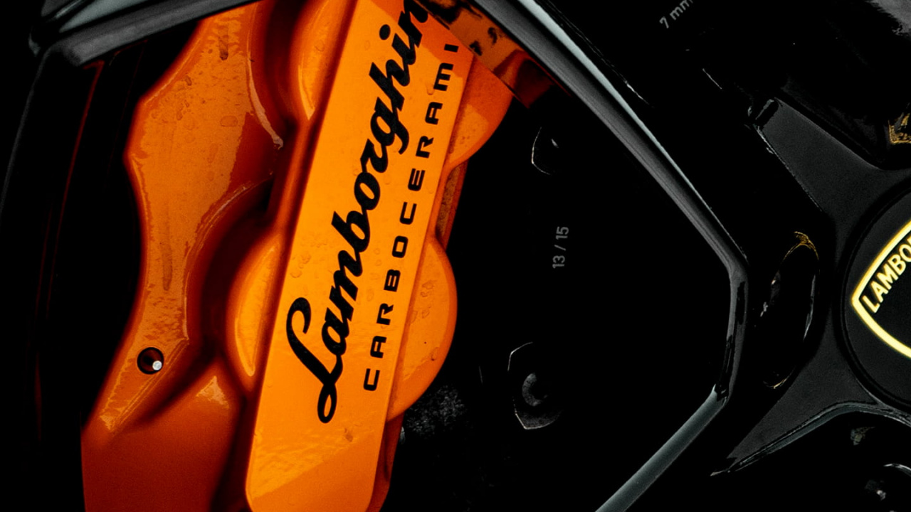 Обои тормоз, легковые автомобили, Ламборджини, спорткар, lamborghini уракан в разрешении 1280x720