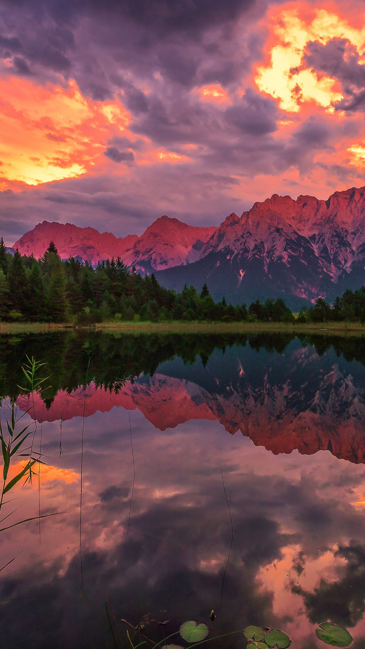 Обои облако, вода, гидроресурсы, экорегион, послесвечение в разрешении 750x1334