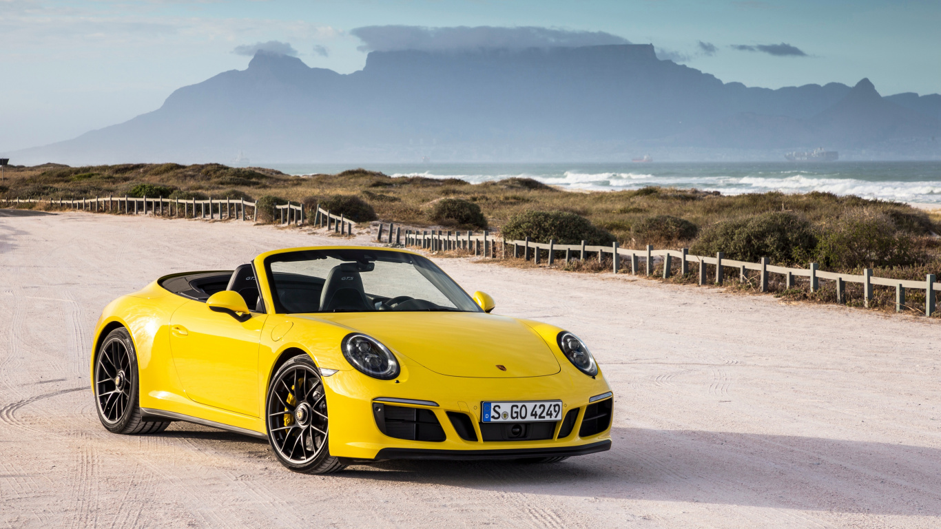 Обои Порше, авто, porsche 911 gt2, спорткар, Кабриолет в разрешении 1366x768