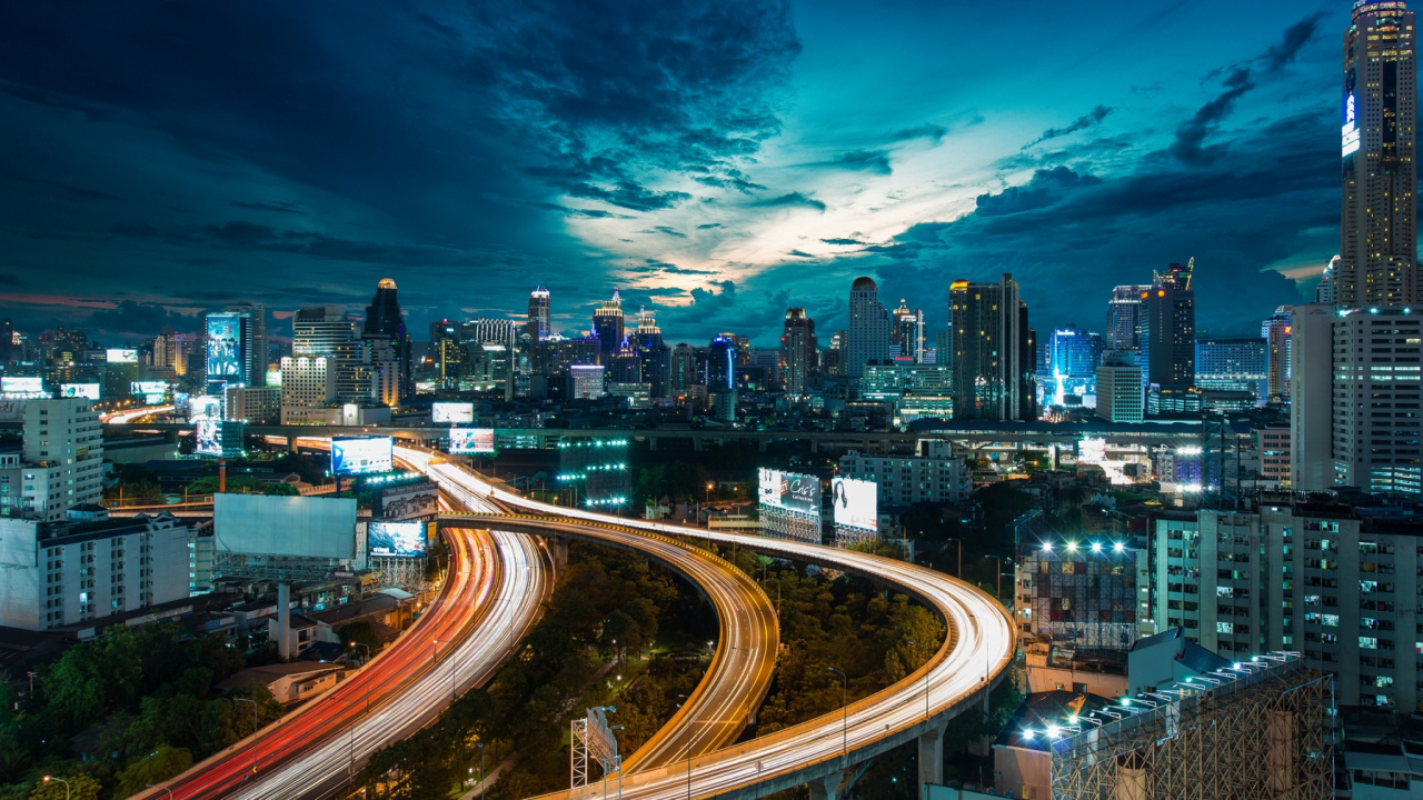 Обои город, городской пейзаж, городской район, метрополия, ориентир в разрешении 1280x720