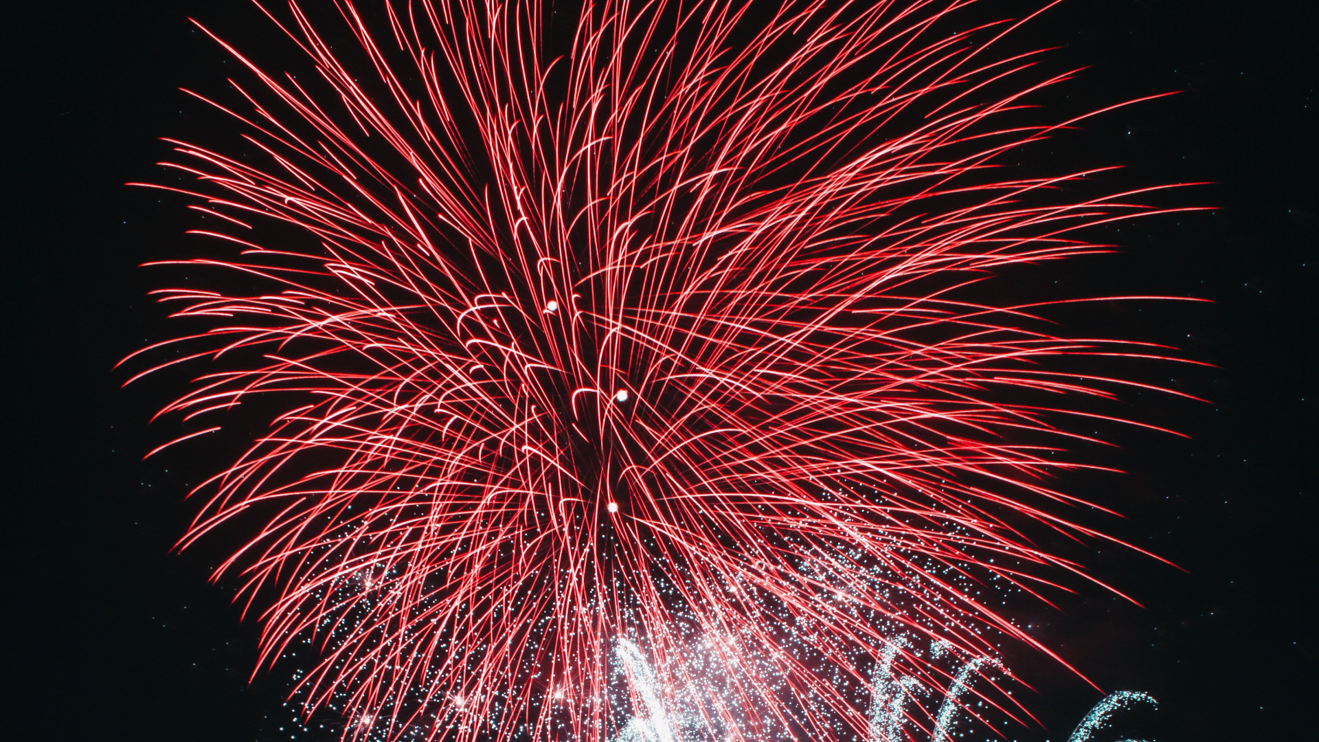 Обои салют, день нового года, ночь, полночь, событие в разрешении 1920x1080