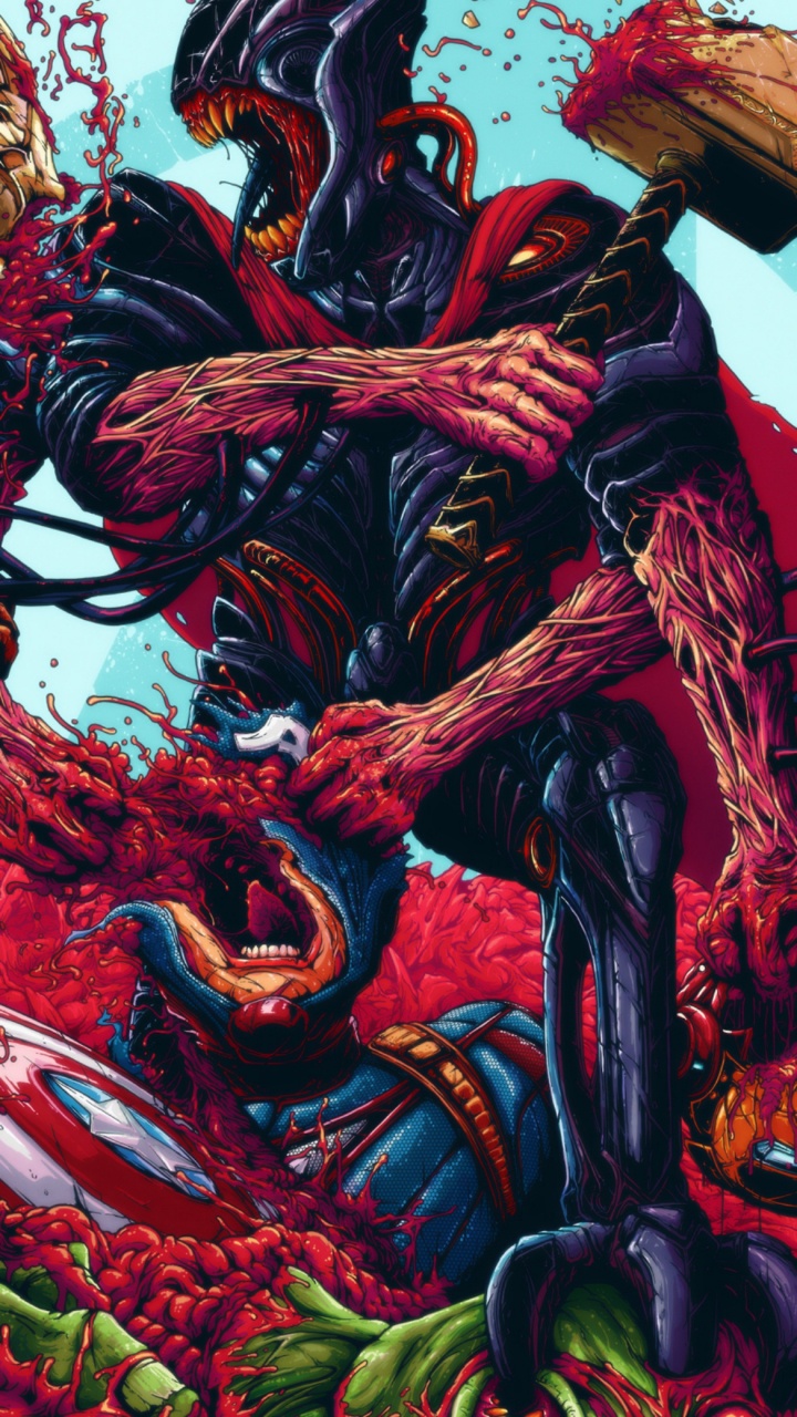 Обои Брок Хофер, арт, иллюстрация, комиксы Марвел, дизайн в разрешении 720x1280