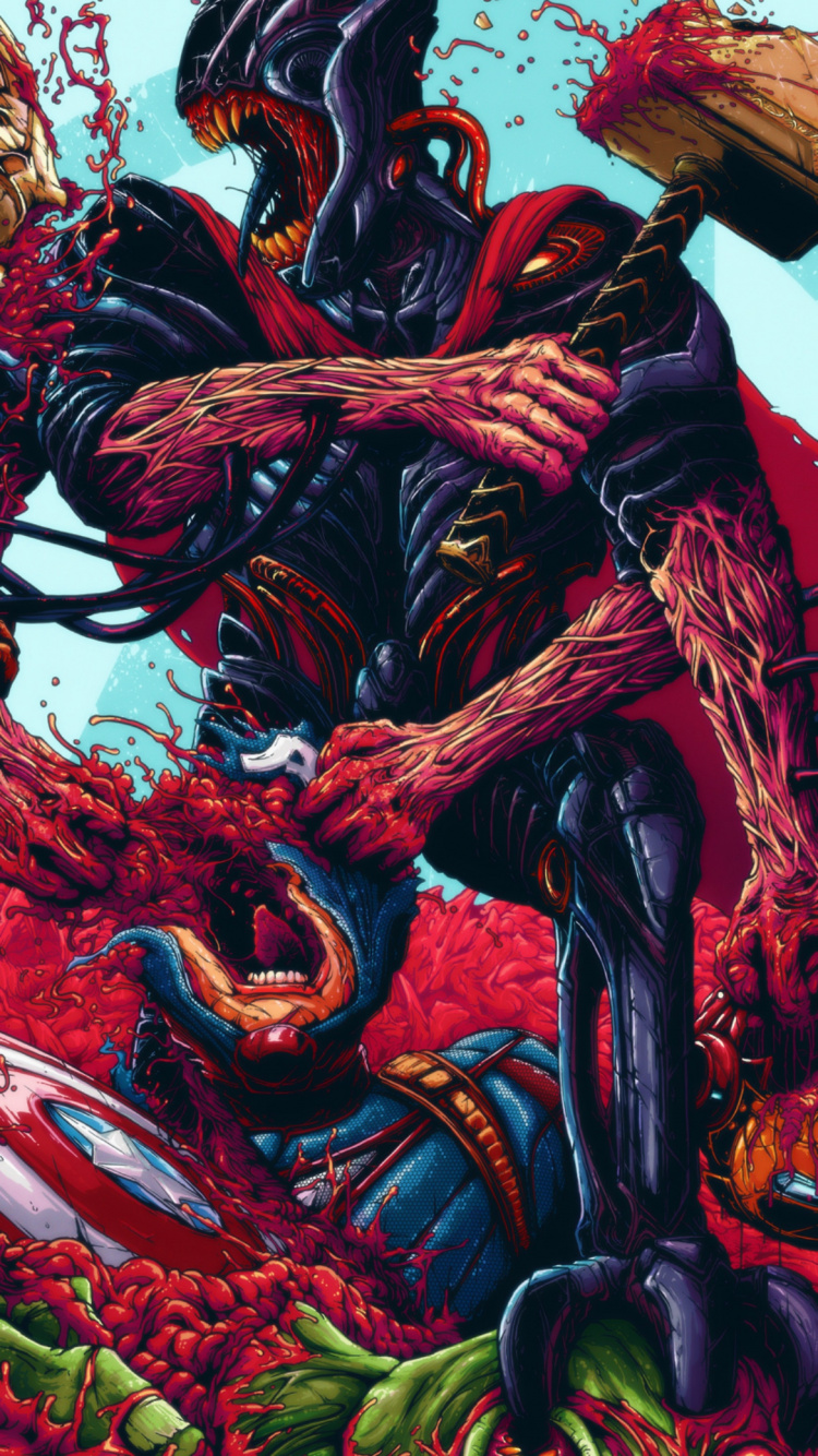 Обои Брок Хофер, арт, иллюстрация, комиксы Марвел, дизайн в разрешении 750x1334