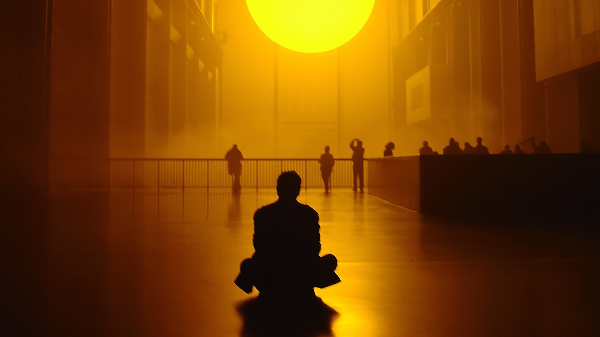 Обои Бегущий По Лезвию, свет, желтый, силуэт, солнечный свет в разрешении 1920x1080