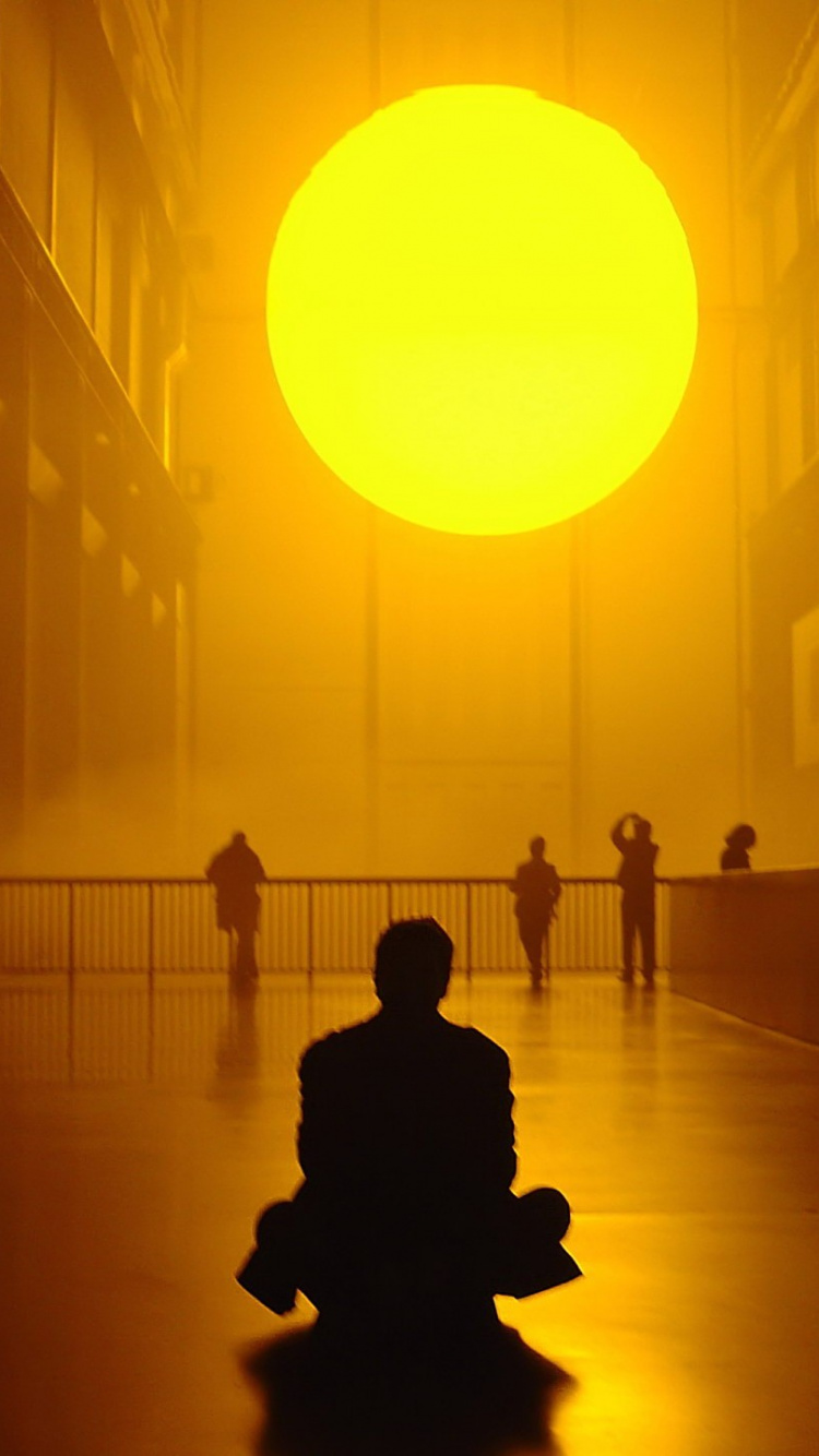 Обои Бегущий По Лезвию, свет, желтый, силуэт, солнечный свет в разрешении 750x1334