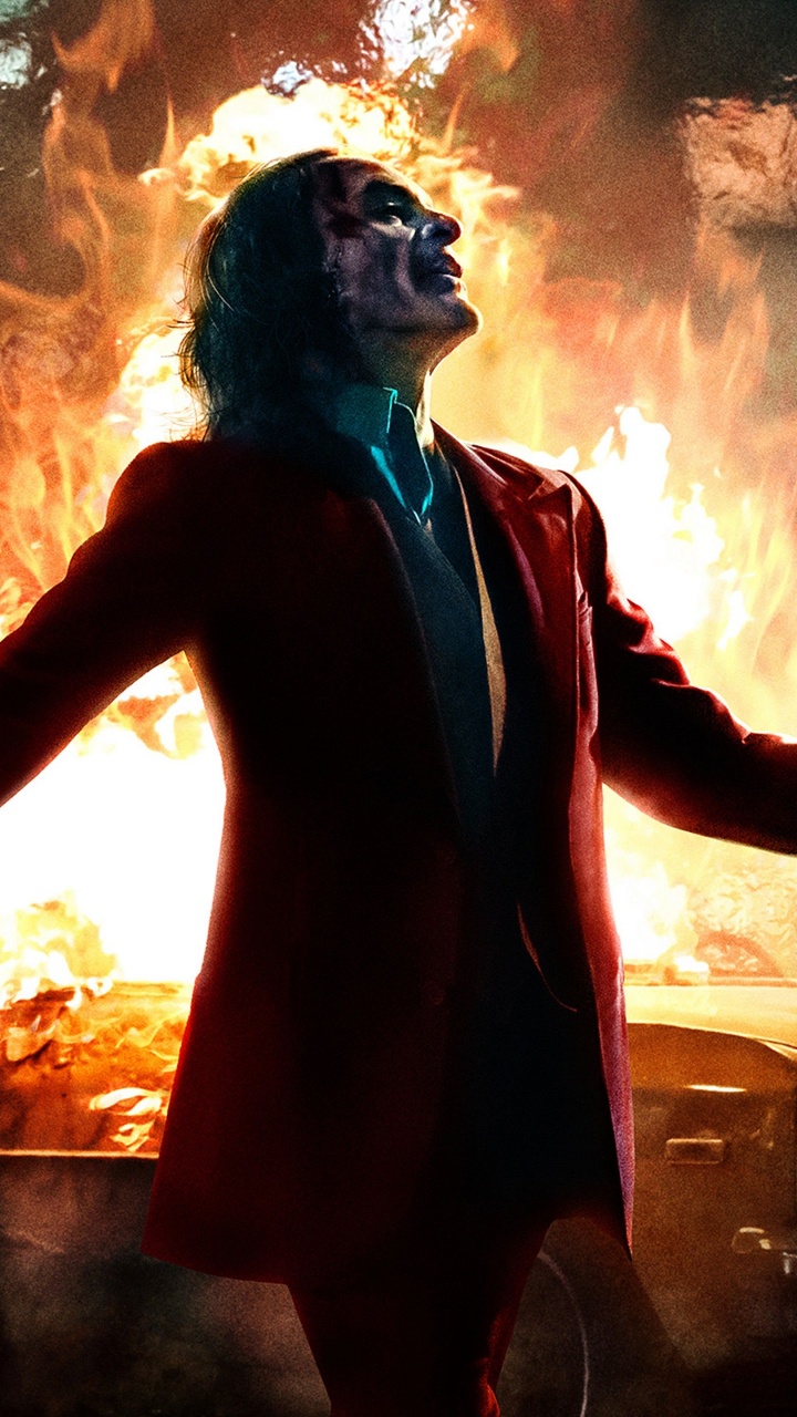 Обои Джокер, комиксы dc, анимация, классический автомобиль, тепло в разрешении 720x1280