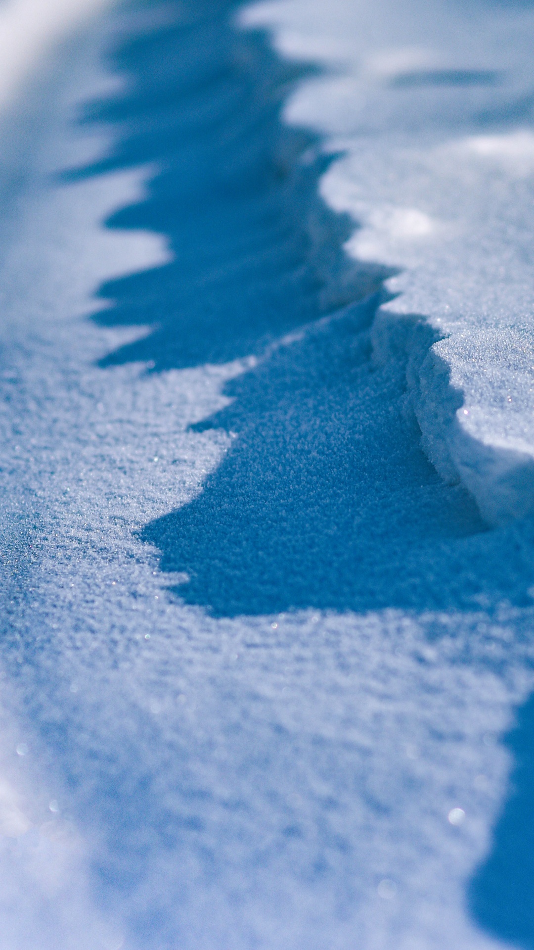 Обои вода, синий, лед, замораживание, снег в разрешении 1080x1920