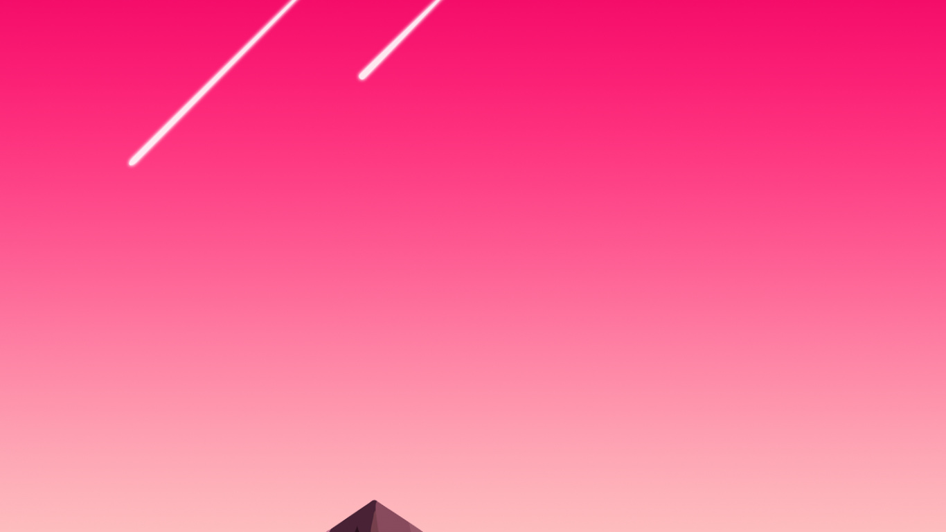 Обои рисование, живопись, дизайн, атмосфера, склон в разрешении 1366x768