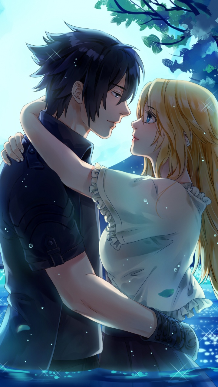 Обои вода, final fantasy xiii, final fantasy, видеоигра, взаимодействие в разрешении 720x1280