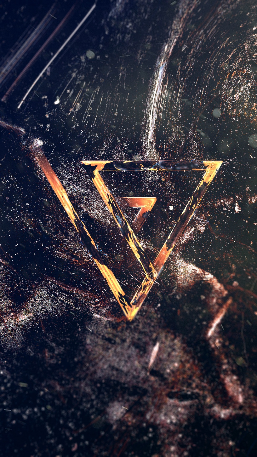 Обои космос, ночь, графика, небо, геометрия в разрешении 1080x1920