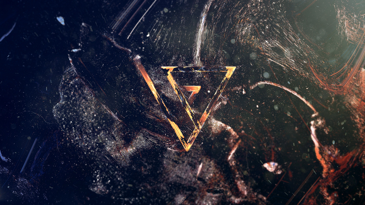 Обои космос, ночь, графика, небо, геометрия в разрешении 1280x720