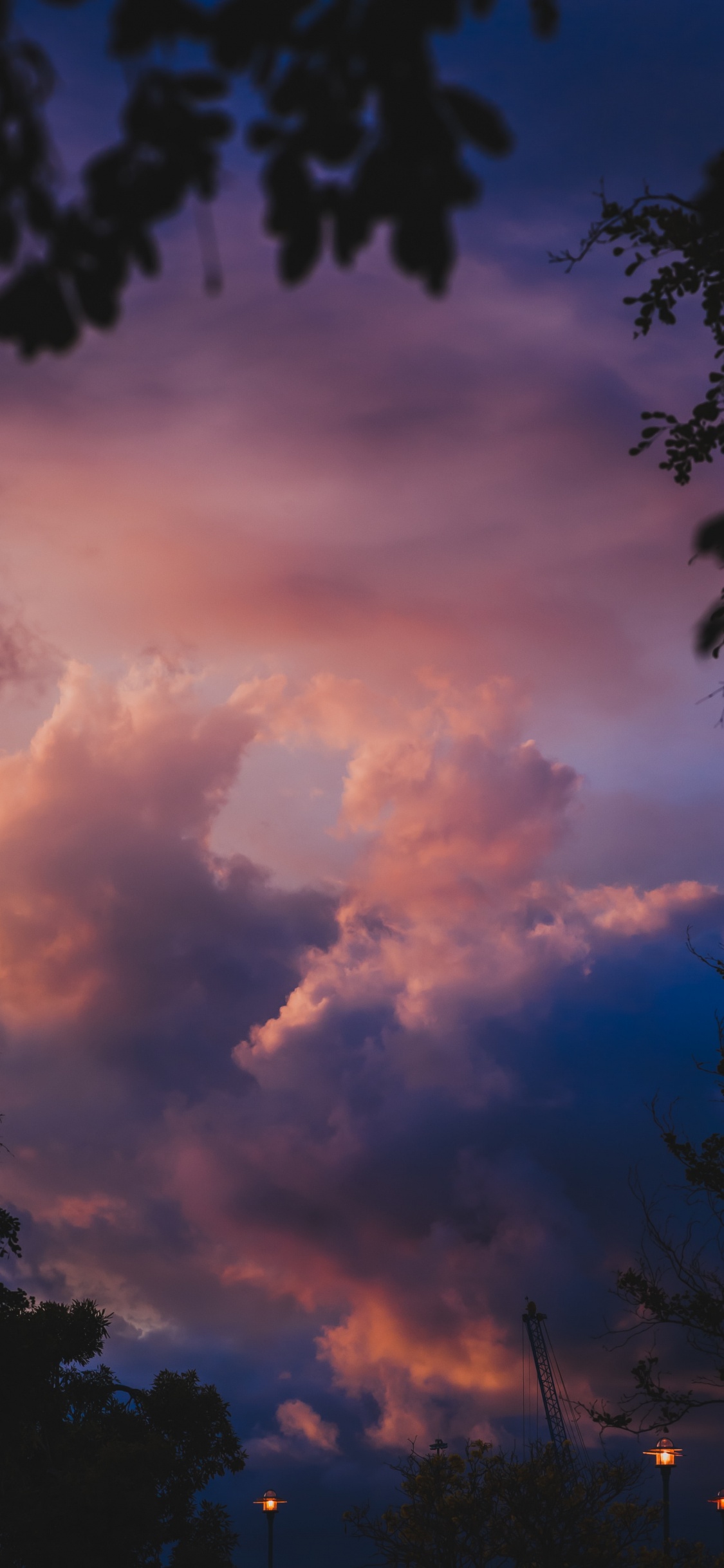 Обои облако, синий, дневное время, природа, кучевое облако в разрешении 1125x2436