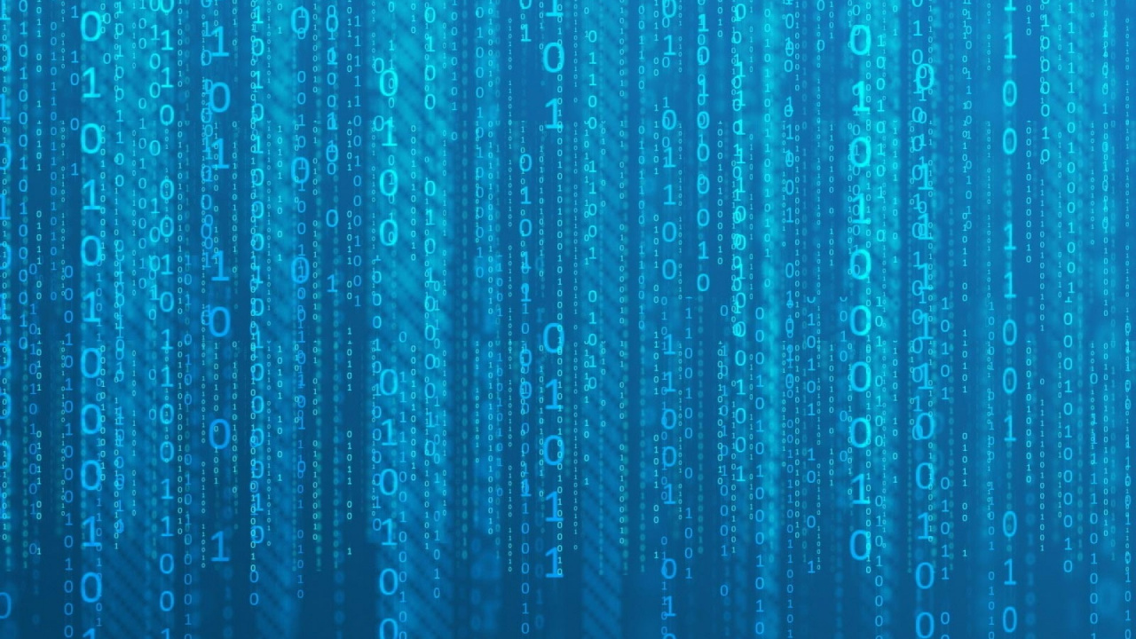 Обои матричный дождь, синий, Аква, зеленый, бирюза в разрешении 1280x720