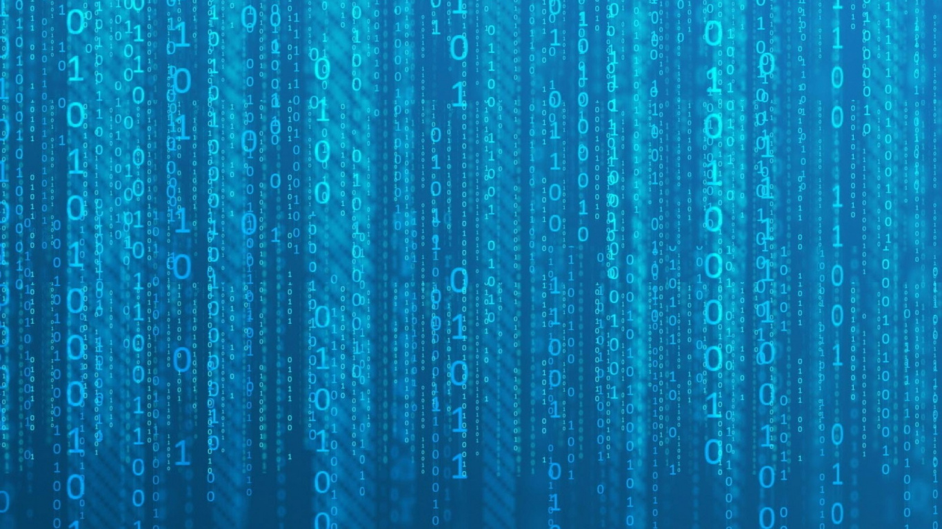 Обои матричный дождь, синий, Аква, зеленый, бирюза в разрешении 1366x768