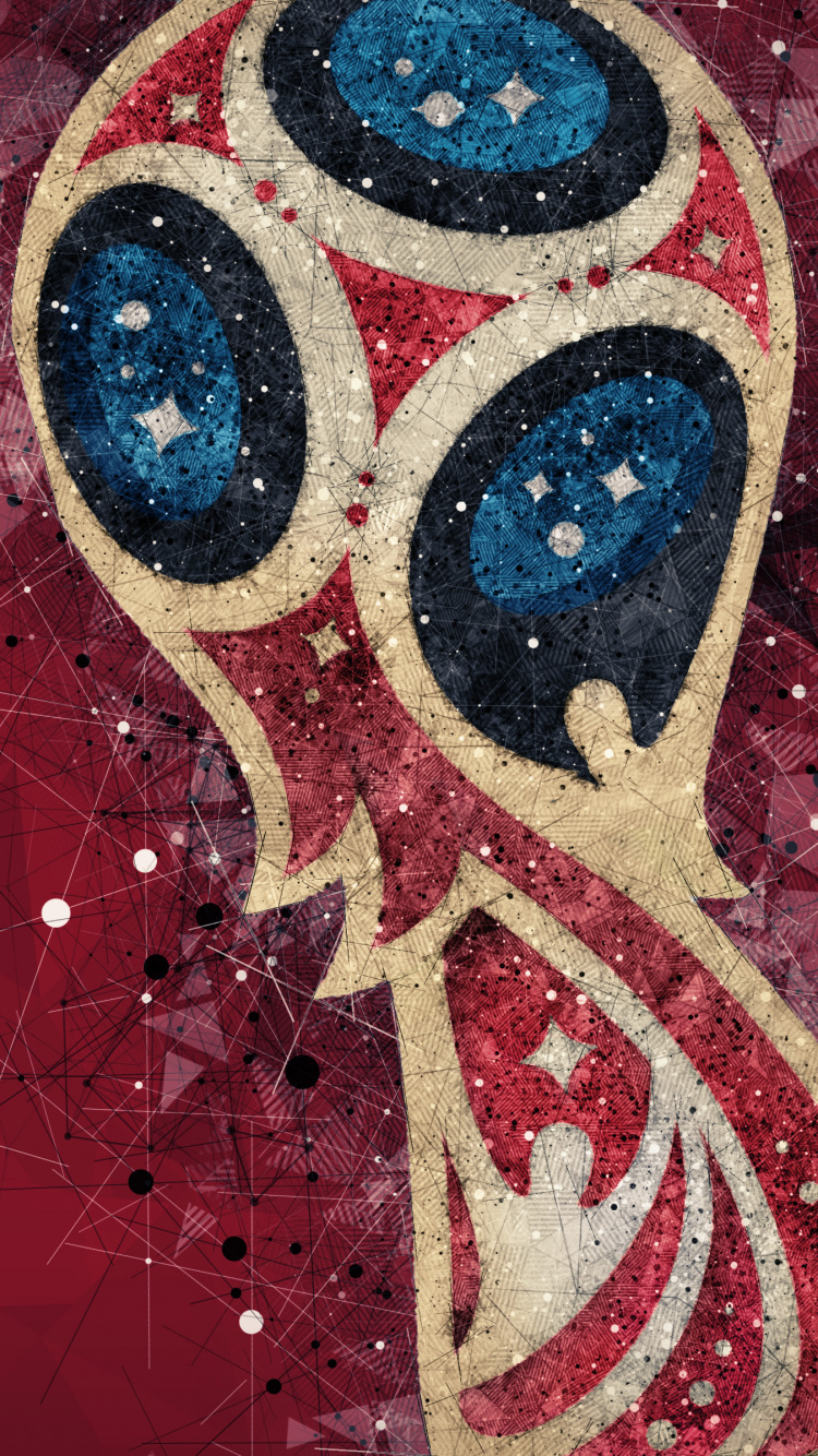 Обои графика, арт, занятие спортом, футбол, ЧМ 2018 в разрешении 750x1334