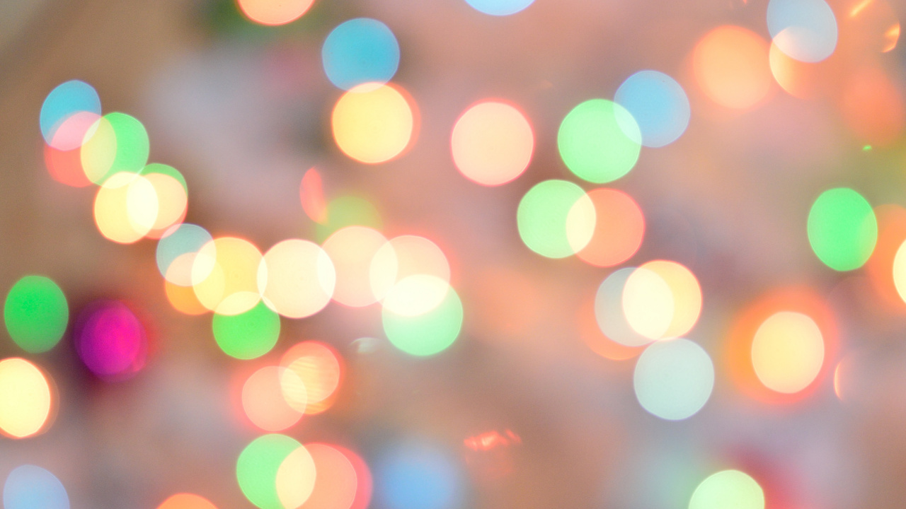 Обои свет, боке, векторная графика, абстрактное искусство в разрешении 1280x720