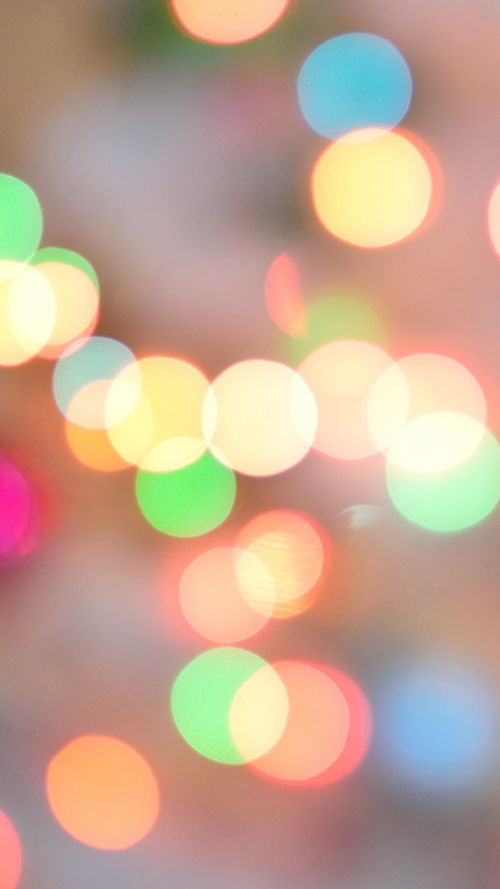 Обои свет, боке, векторная графика, абстрактное искусство в разрешении 720x1280