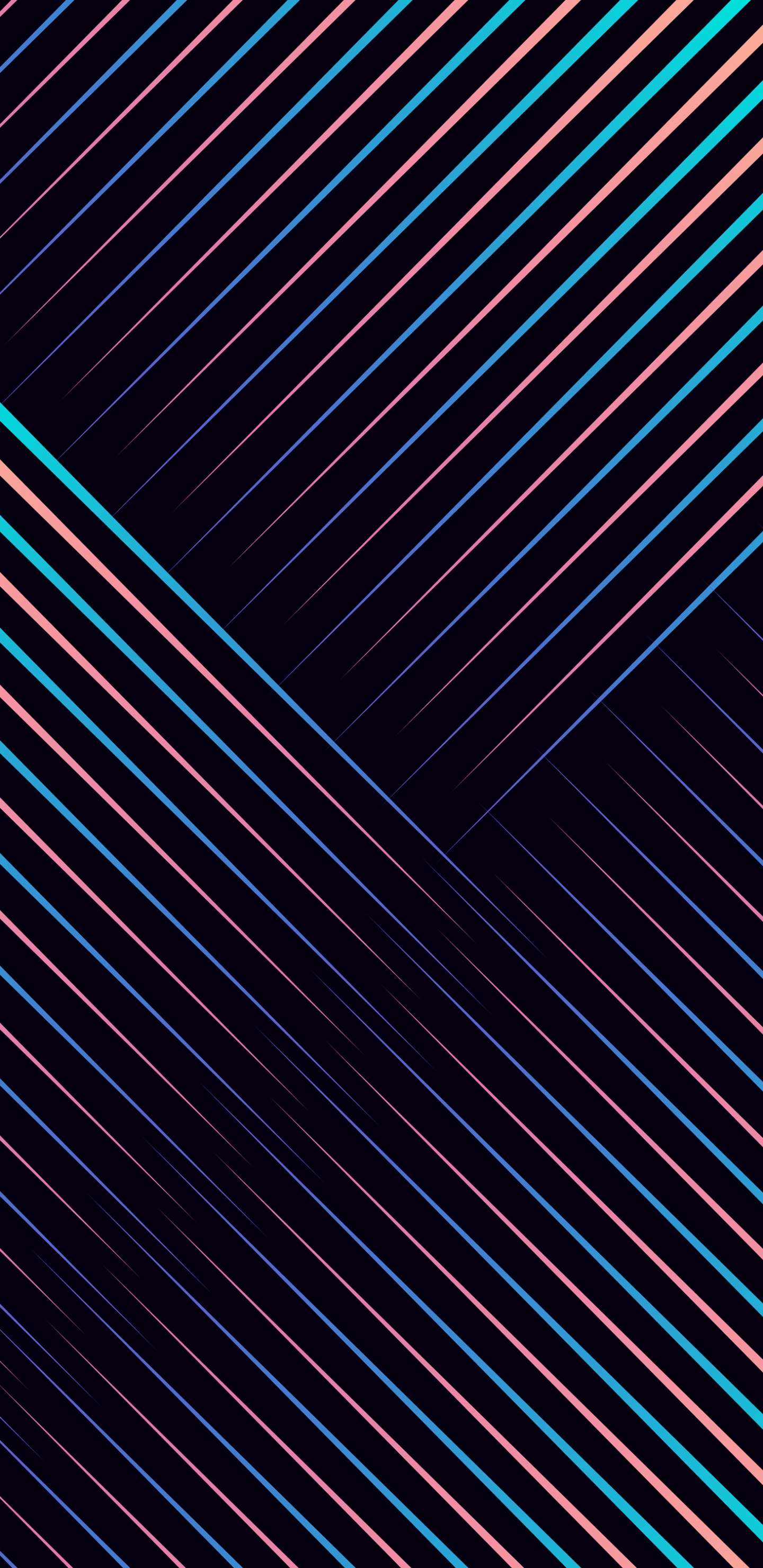 Обои симметрия, пурпур, Фиолетовый, пурпурный цвет, электрик в разрешении 1440x2960