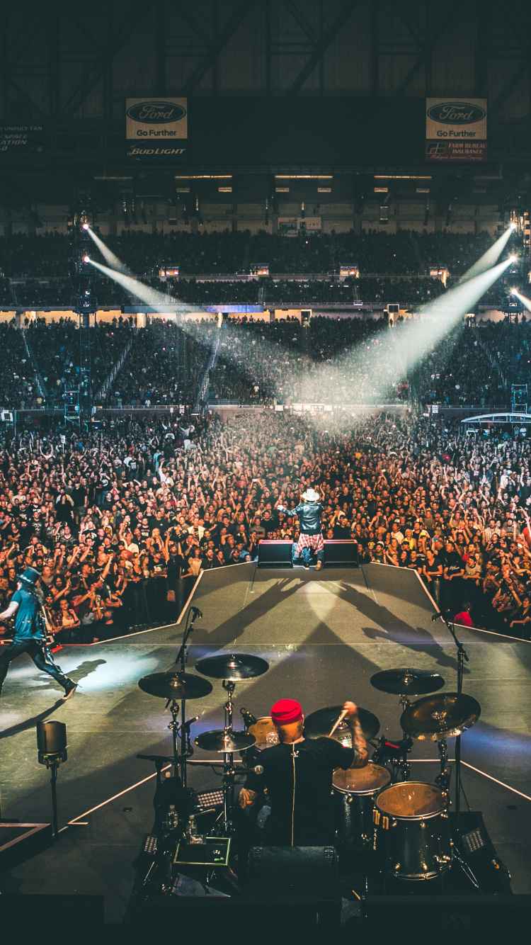 Обои Not in This Lifetime Tour, Guns N Roses, концерт, Представление, развлечение в разрешении 750x1334