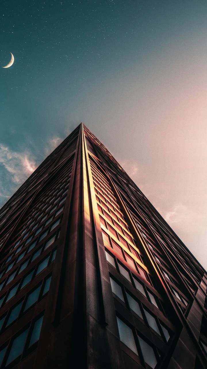 Обои фирменный номер на 95-м, soundcloud, здание, небоскреб, облако в разрешении 720x1280