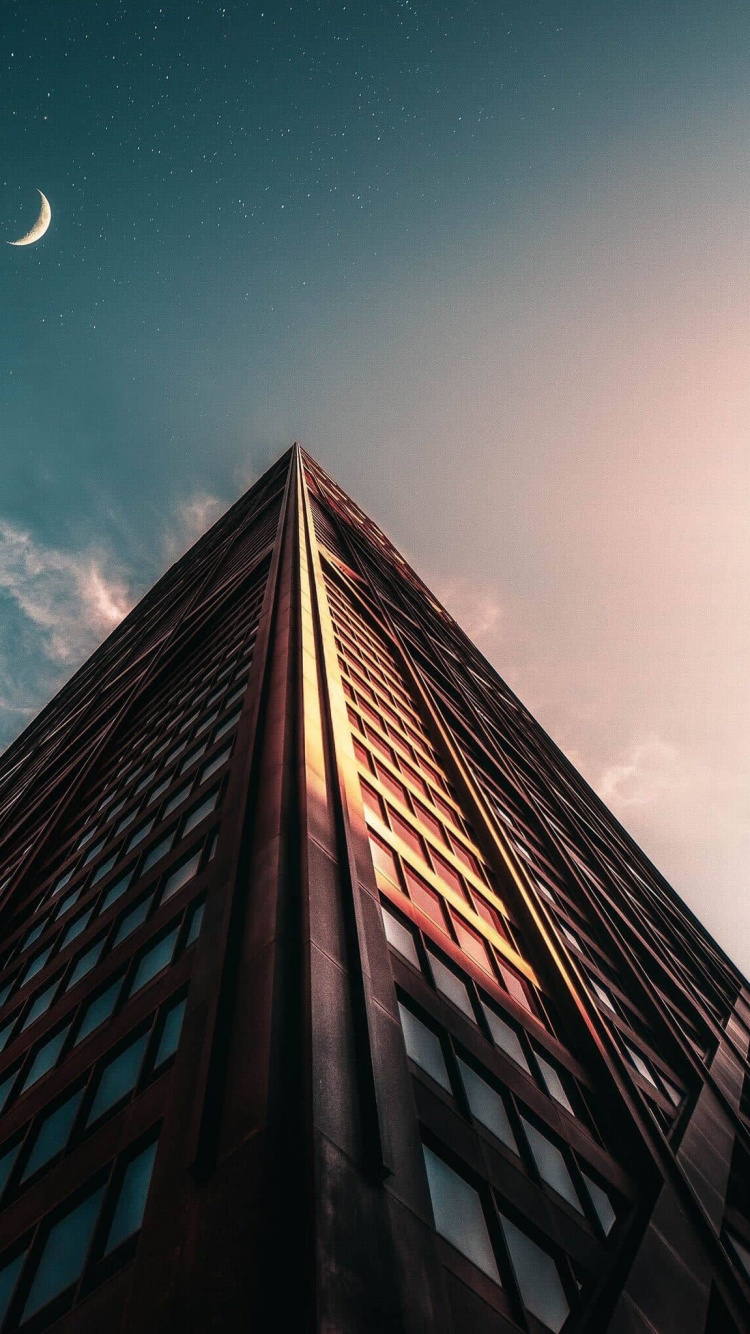 Обои фирменный номер на 95-м, soundcloud, здание, небоскреб, облако в разрешении 750x1334