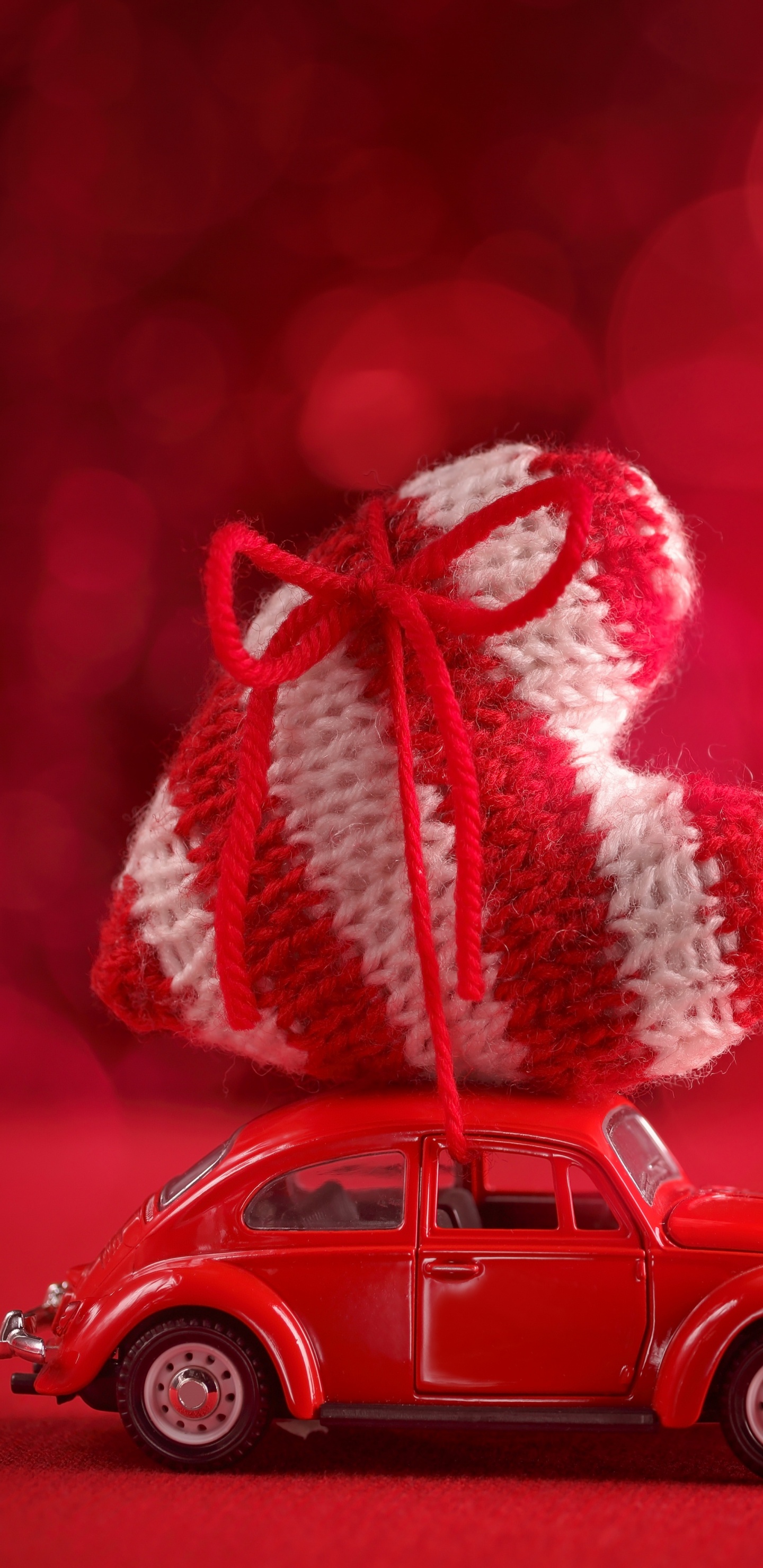 Обои День Святого Валентина, красный цвет, авто, розовый, Автохимия в разрешении 1440x2960