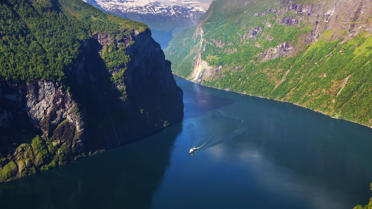 Обои фьорд, Стокгольм, гейрангер, путешествие, нагорье в разрешении 1280x720