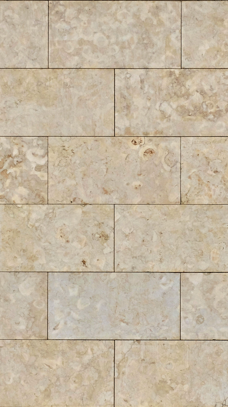 Обои стена, каменная стена, плитка, известняк, узор в разрешении 750x1334