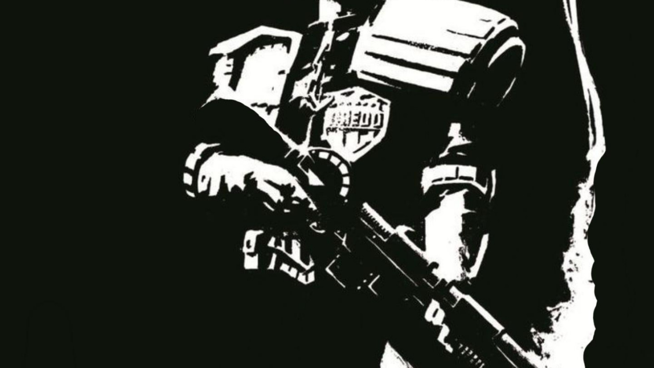 Обои судья Дредд Дэвид Айя, судья Дредд, футболка, 2000 г., бессмертный железный кулак в разрешении 1280x720
