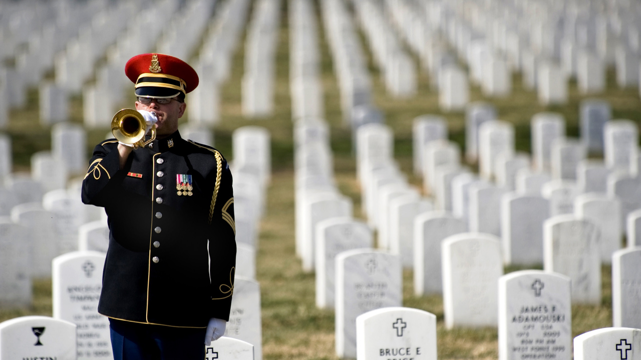 Обои Военные похороны, похороны, солдат, ветеран, военный офицер в разрешении 1280x720