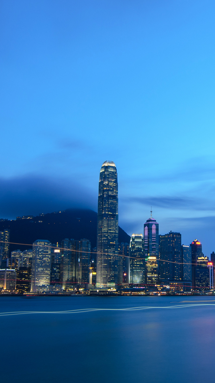 Обои городской пейзаж, город, линия горизонта, дневное время, городской район в разрешении 750x1334