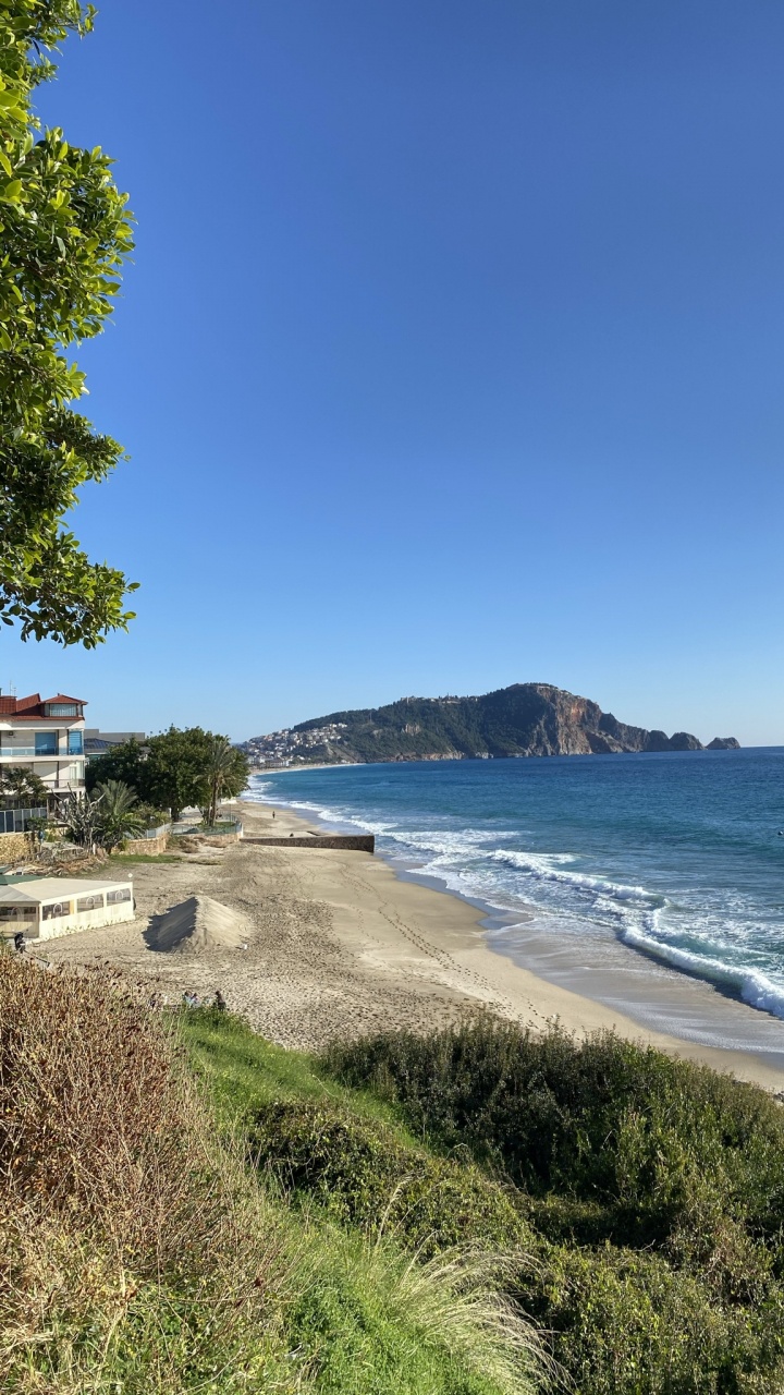 Обои Клеопатра Бич, побережье, вода, растение, гидроресурсы в разрешении 720x1280