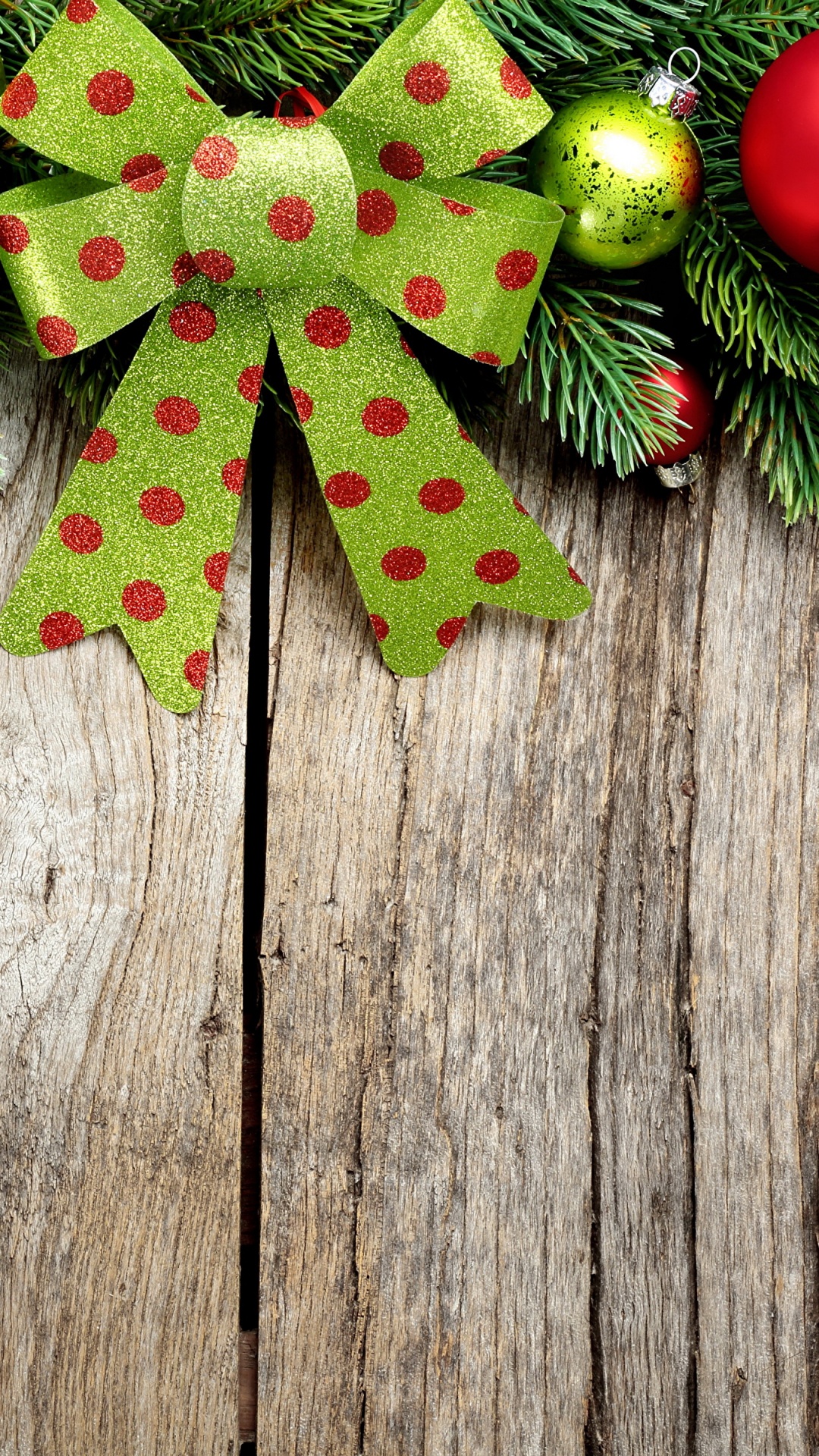 Обои Рождественский день, рождественский орнамент, Рождественские украшения, ветвь, дерево в разрешении 1080x1920