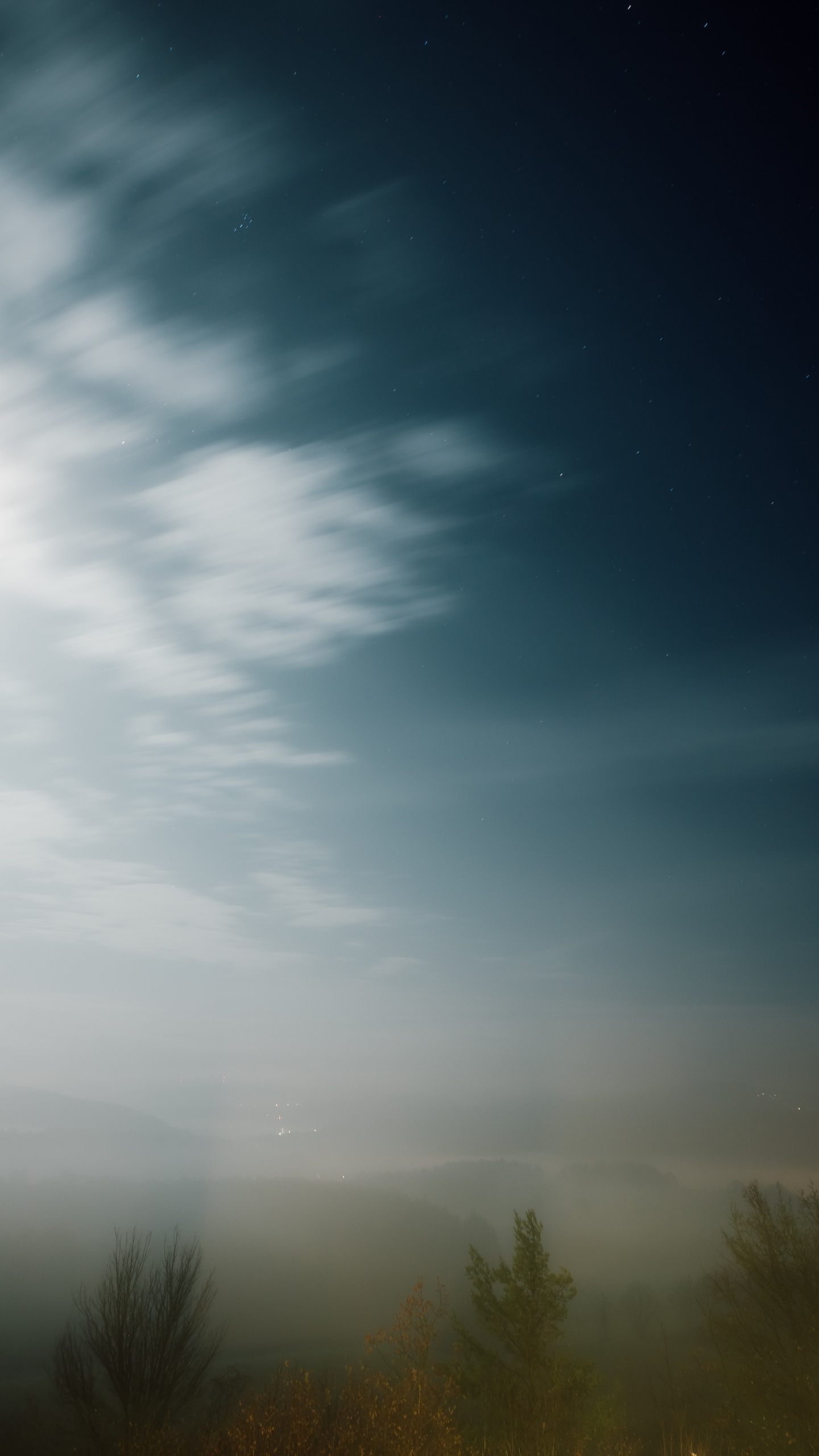 Обои атмосфера, облако, microsoft azure, небо, горизонт в разрешении 1440x2560