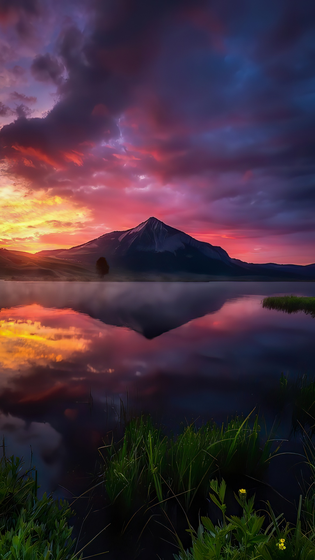 Обои Самый красивый восход солнца в Колорадо в разрешении 1080x1920