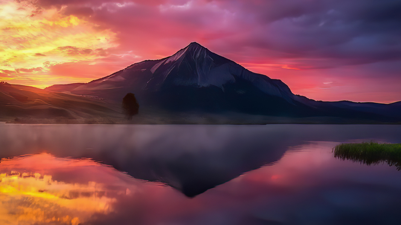 Обои Самый красивый восход солнца в Колорадо в разрешении 1280x720