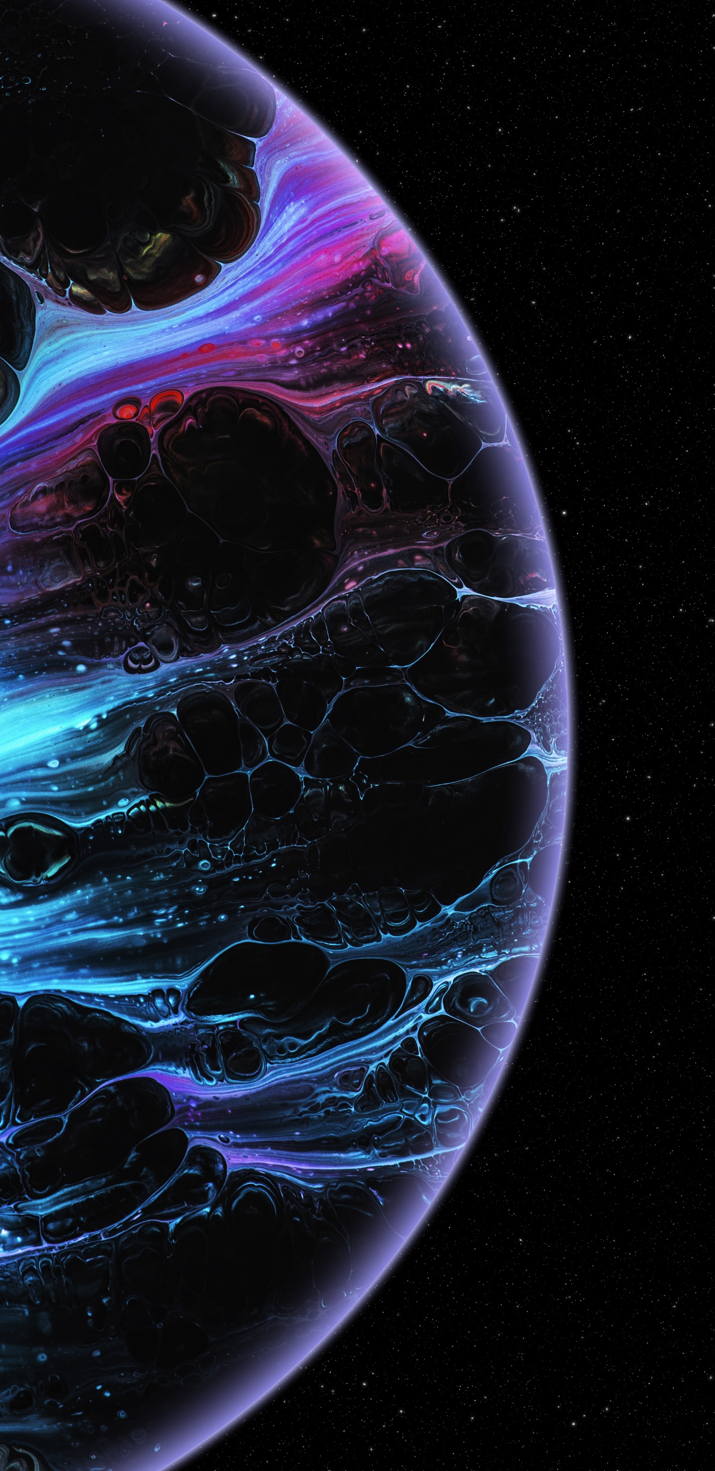 Обои иллюстрация, мир, астрономический объект, наука, электрик в разрешении 1440x2960