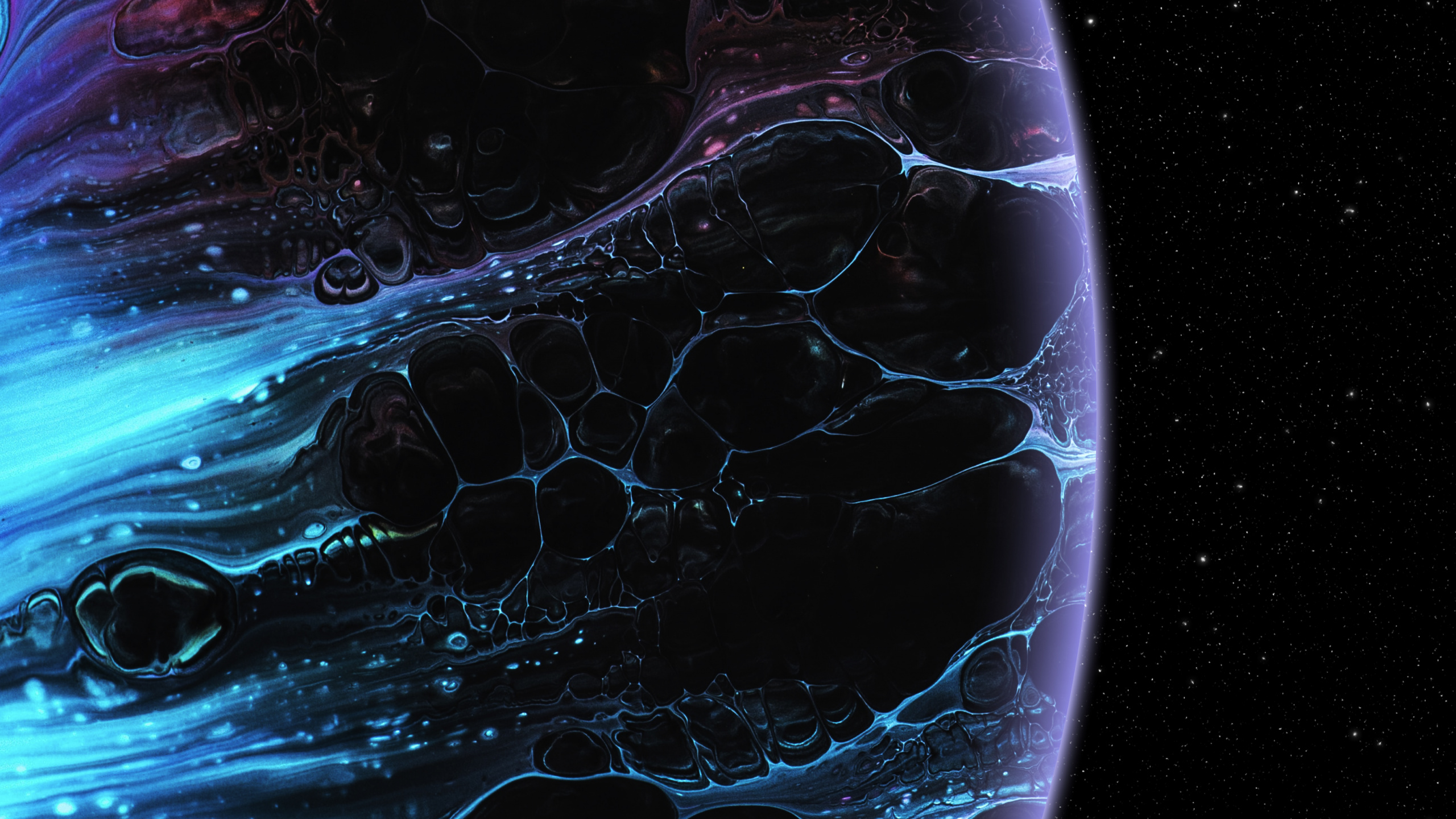 Обои иллюстрация, мир, астрономический объект, наука, электрик в разрешении 2560x1440