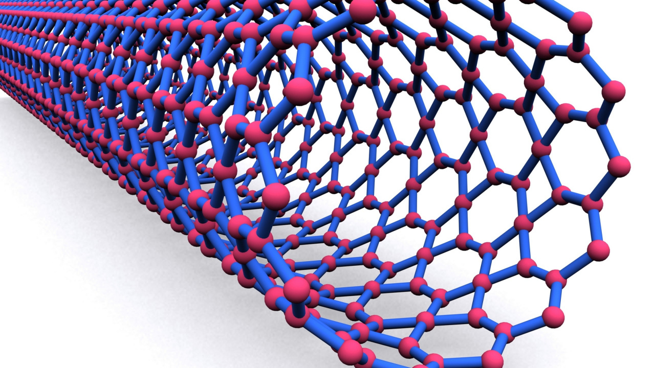 Обои наноматериалы, наноматериал, нанотехнология, материальная наука, углеродная нанотрубка в разрешении 1280x720